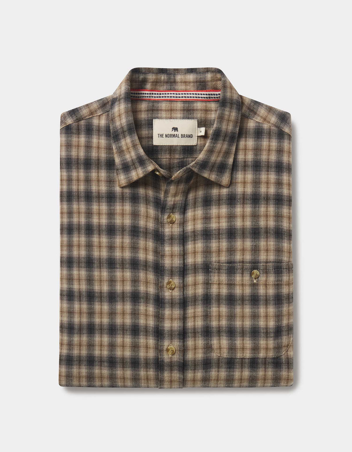 Hudson Double Brushed Flannel Toasted Chestnut Plaid