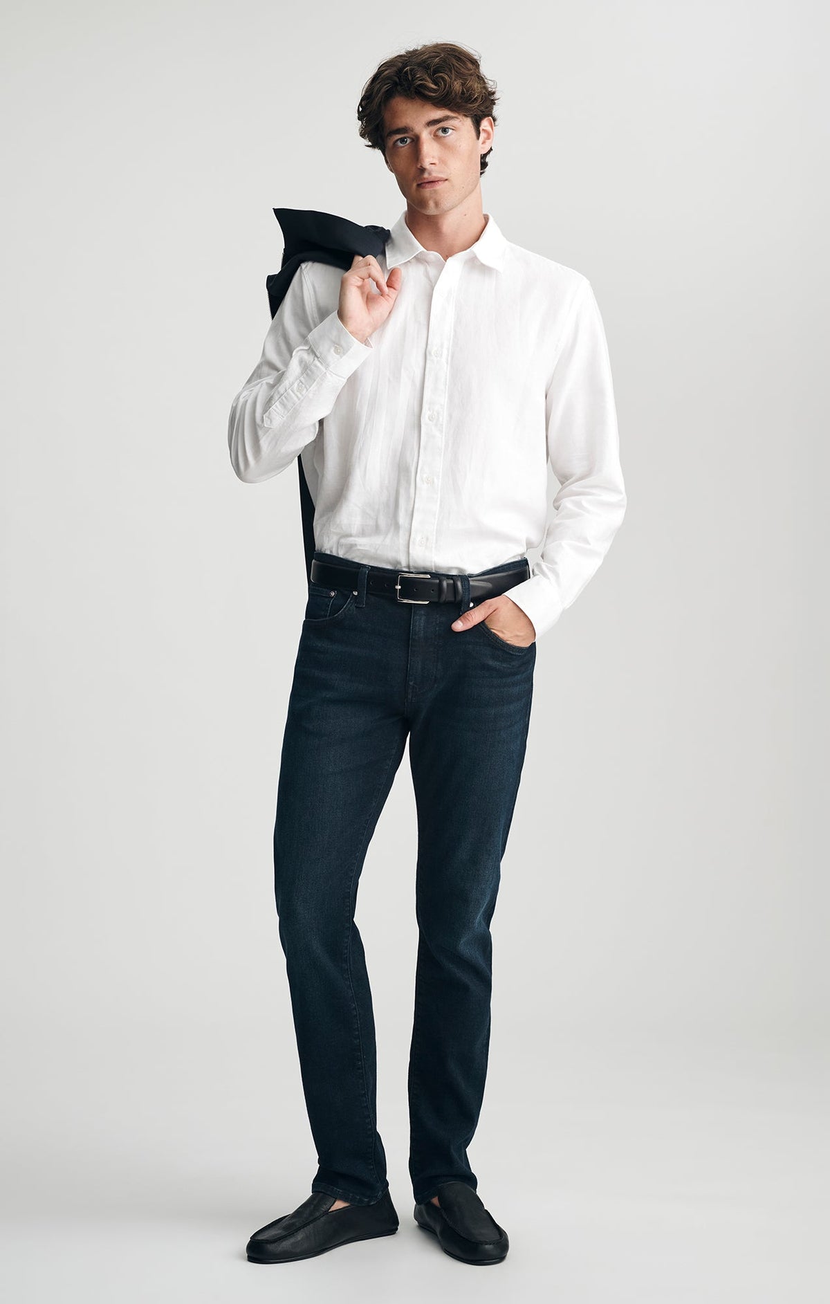 Marcus Classic Vintage Slim Straight Denim Dark Indigo