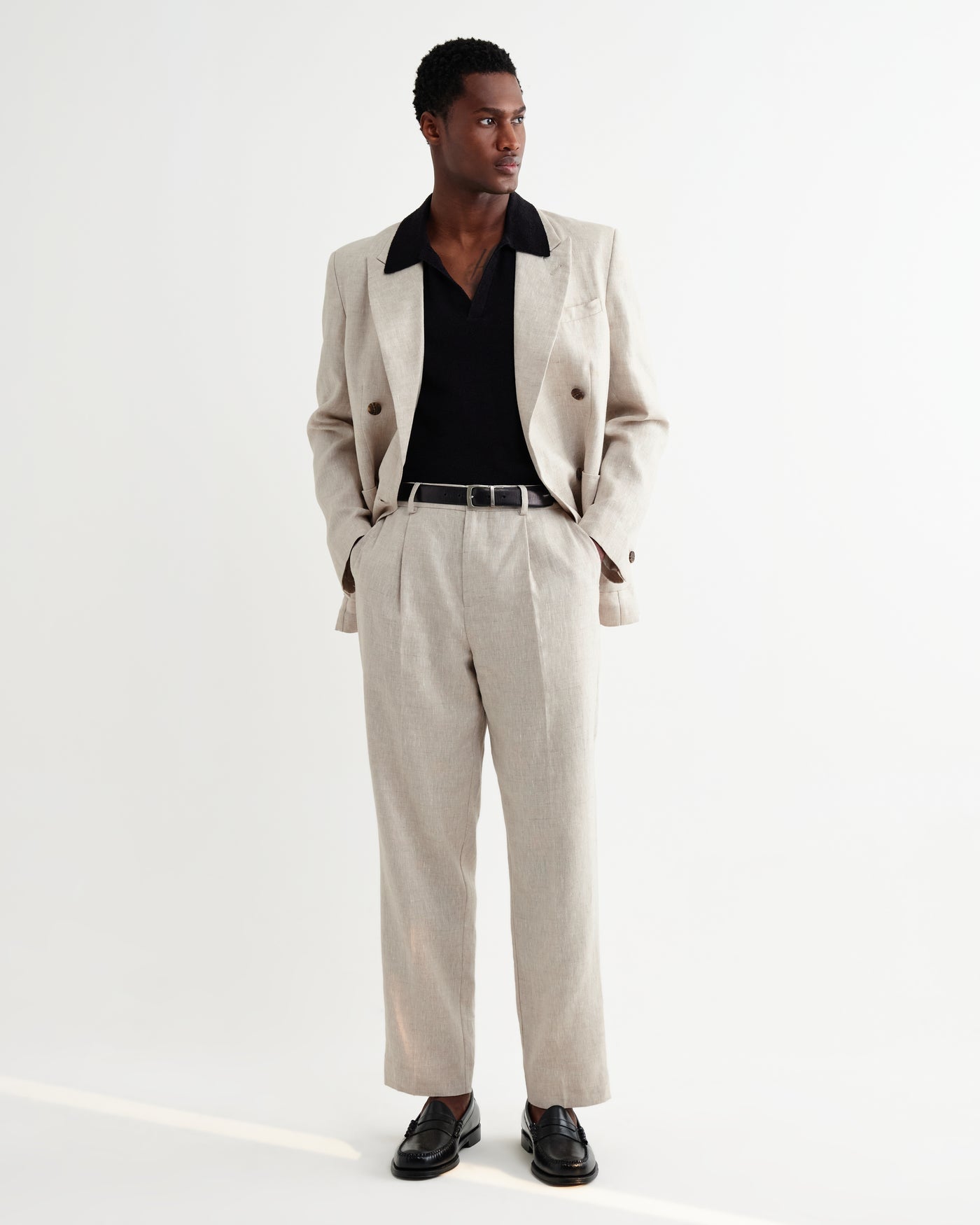 Aubyn Trouser in Linen Natural