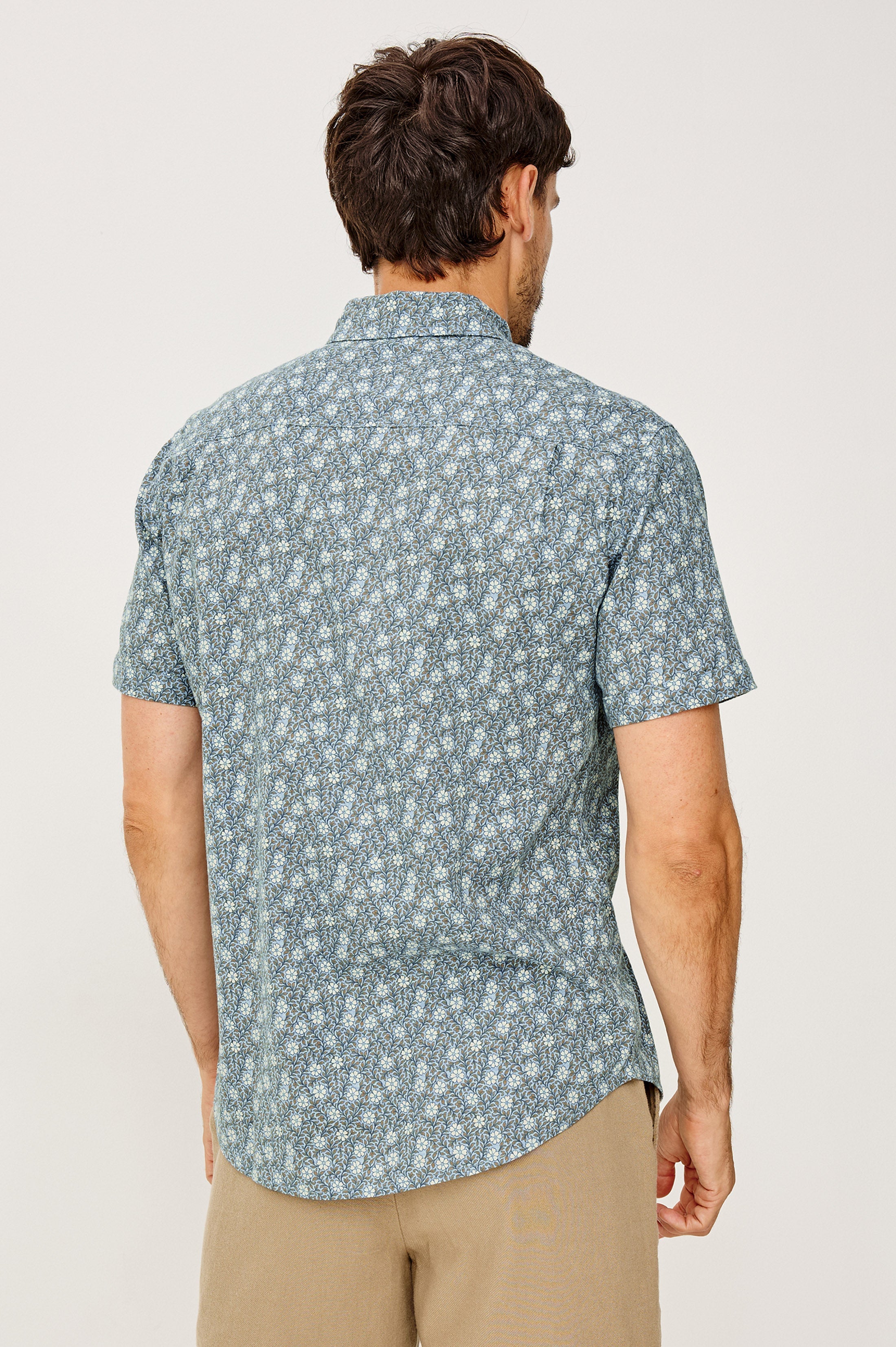 Carson Shirt Botanic Batik Crystak