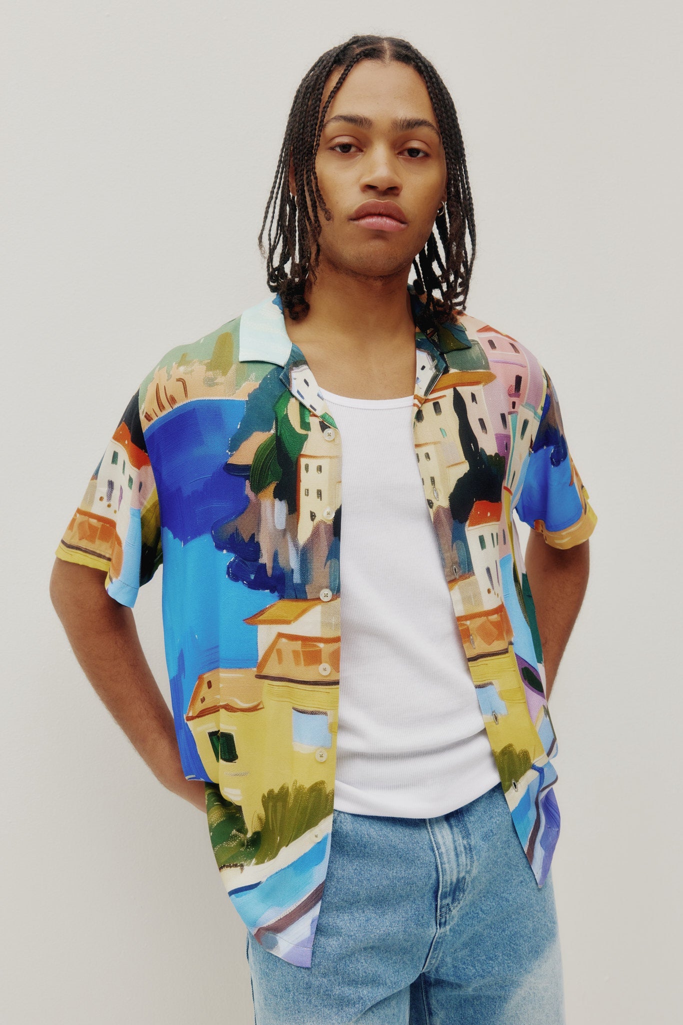 Beach Button Down Shirt Amalfi