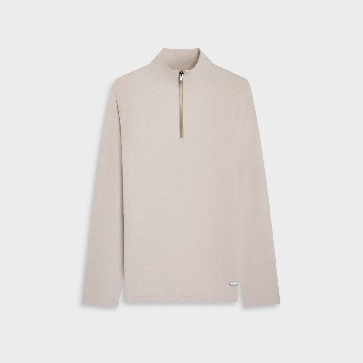 Knit Quarter Zip Sweater Limestone