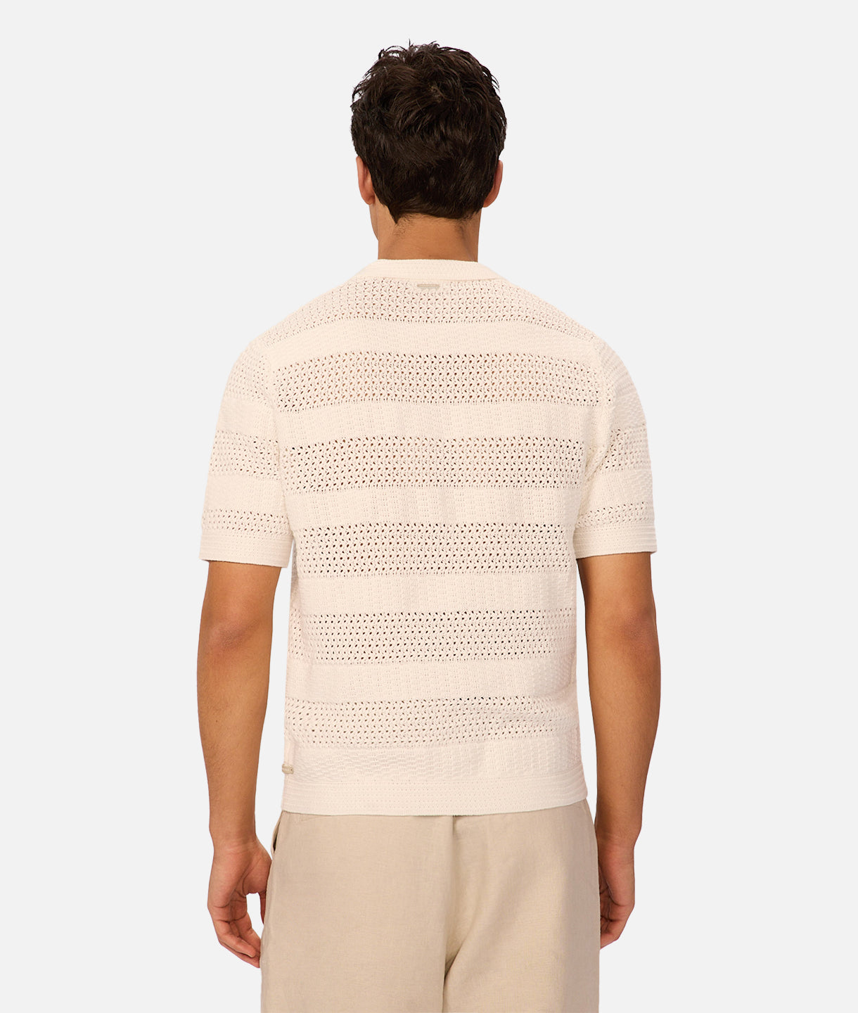 The Menorca Solid Polo Creme