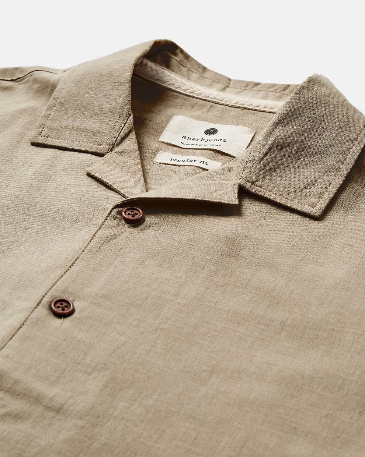 Akleo Short Sleeve Cot/Linen Shirt Feather Gray