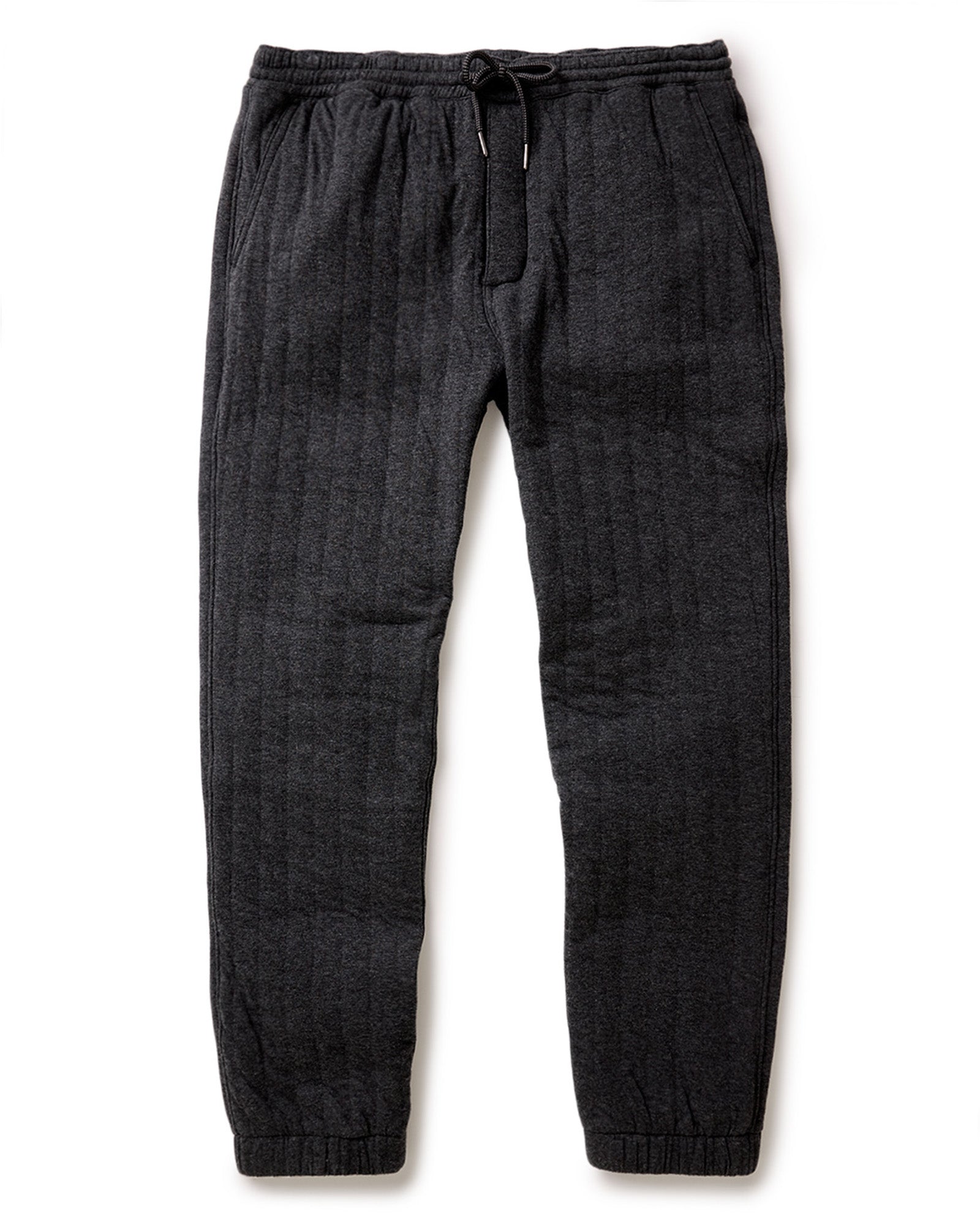 The Apres Pant in Quilted Jersey Heather Coal