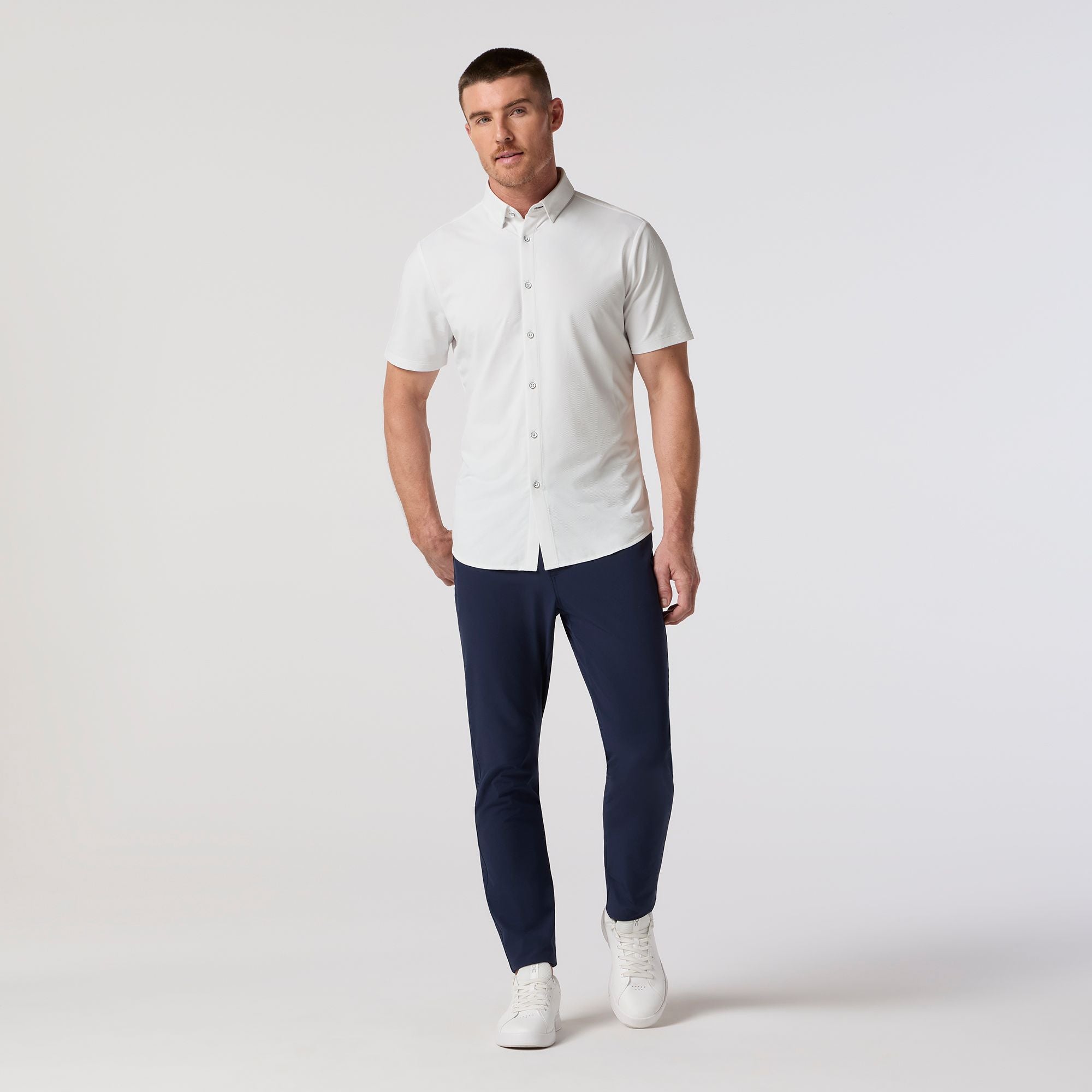Halyard Short Sleeve Dress Shirt White