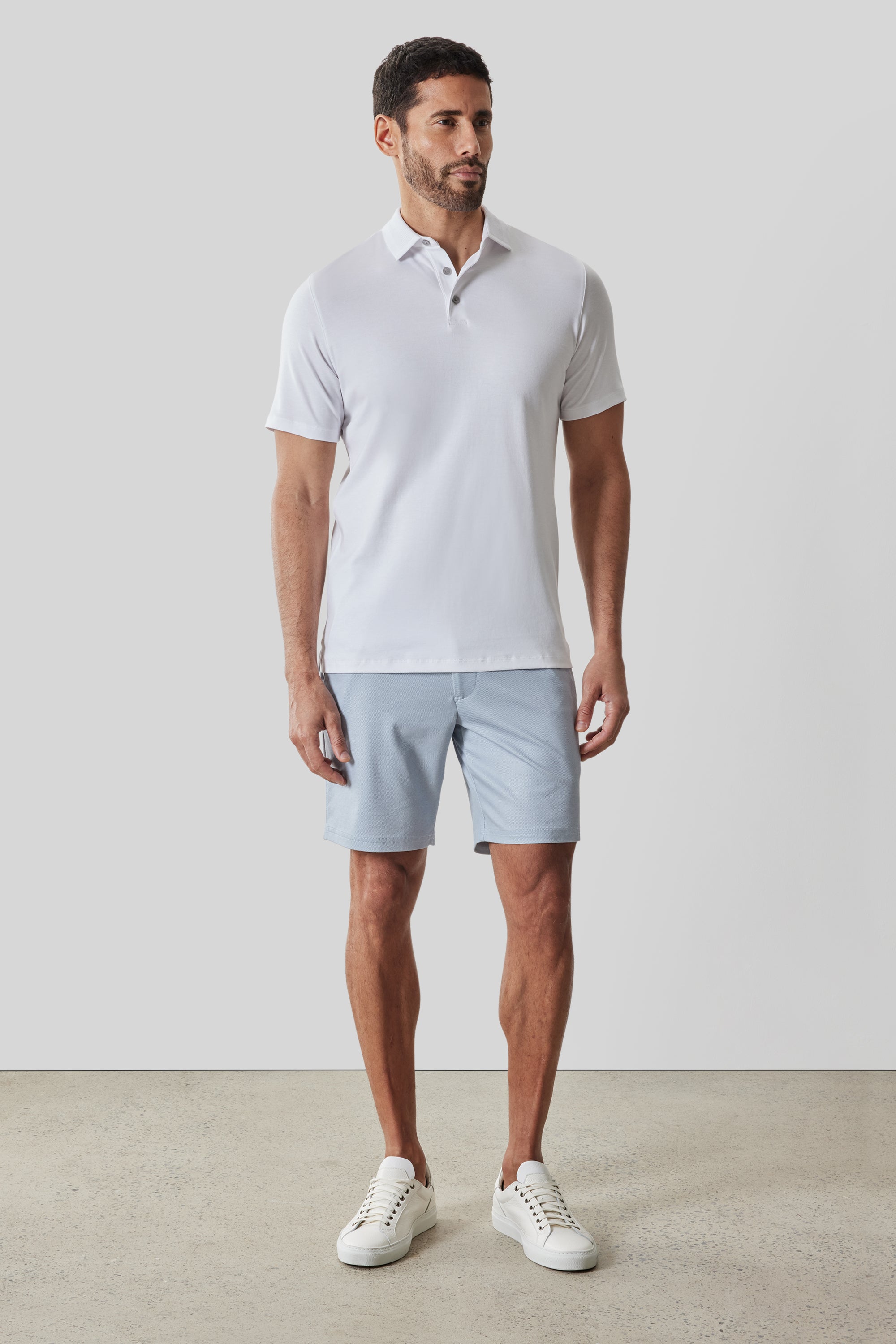 Georgia SS Polo Textured White