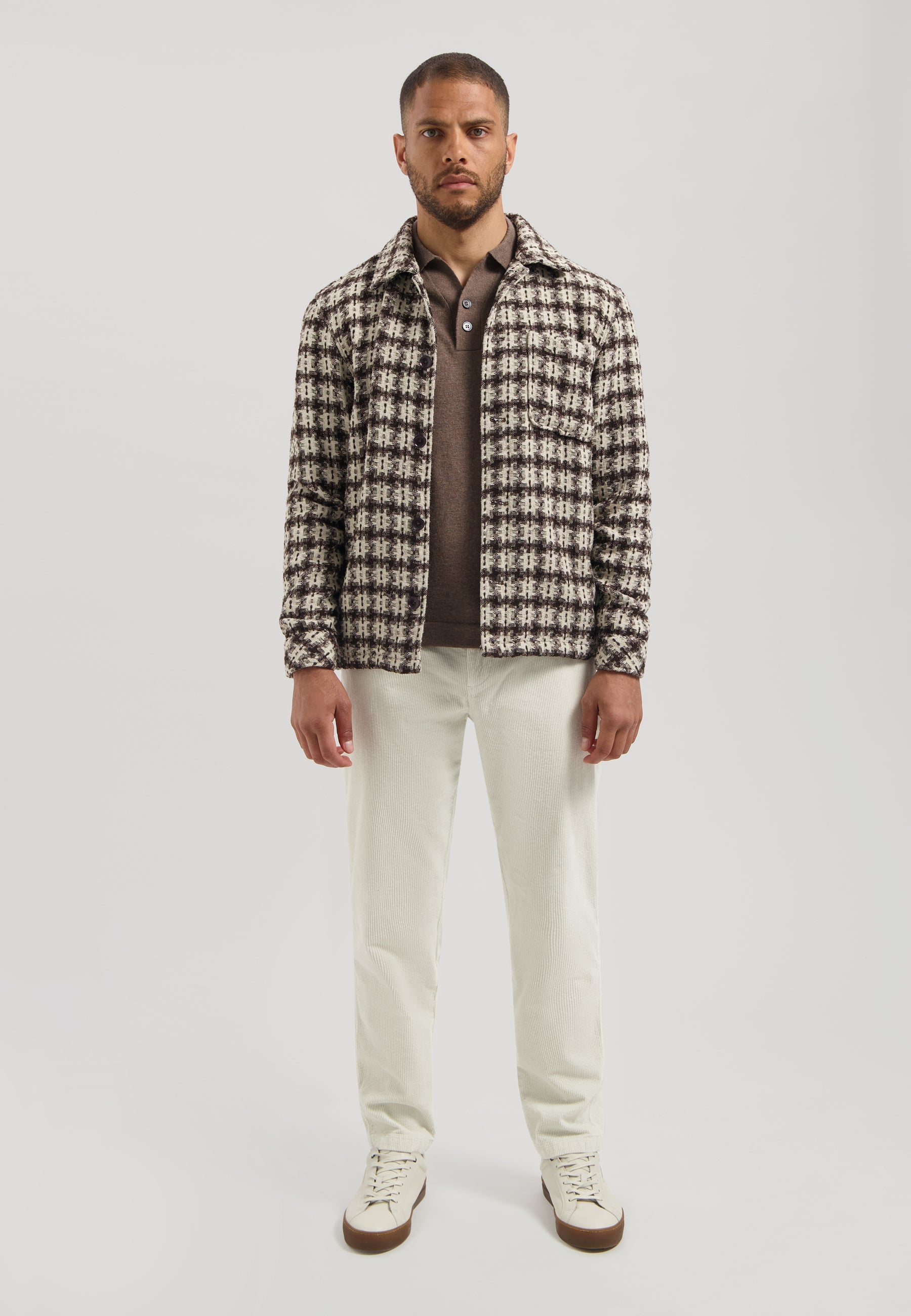 Lino TC Overshirt Dark Brown