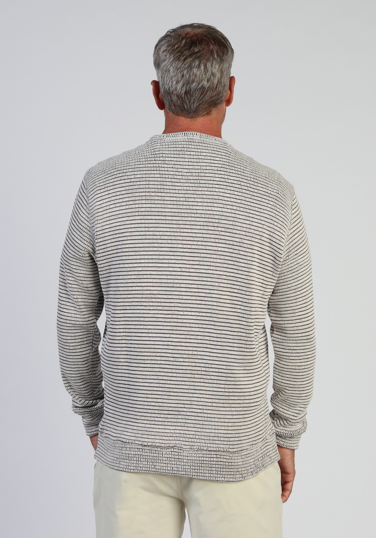 Baja Stripe Crewneck Blue