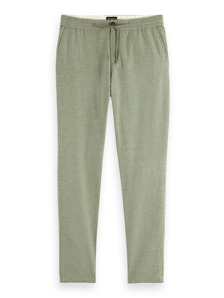 Warren Linen Twill Pant Army