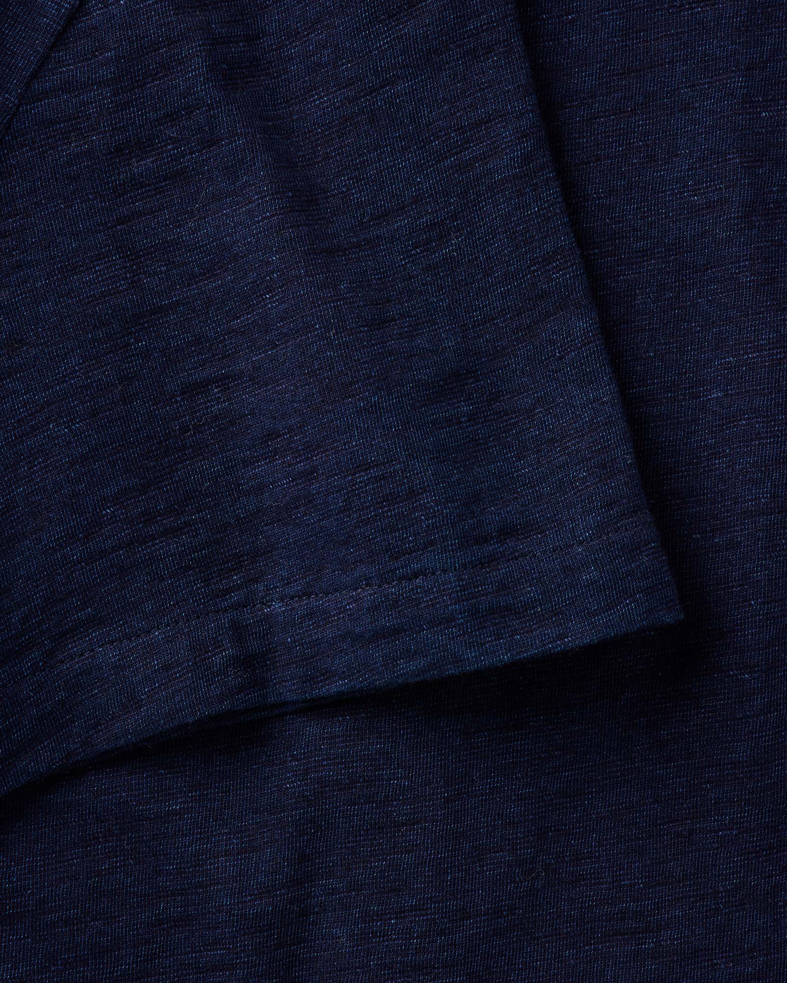 The Short Sleeve California Rinsed Indigo Slub