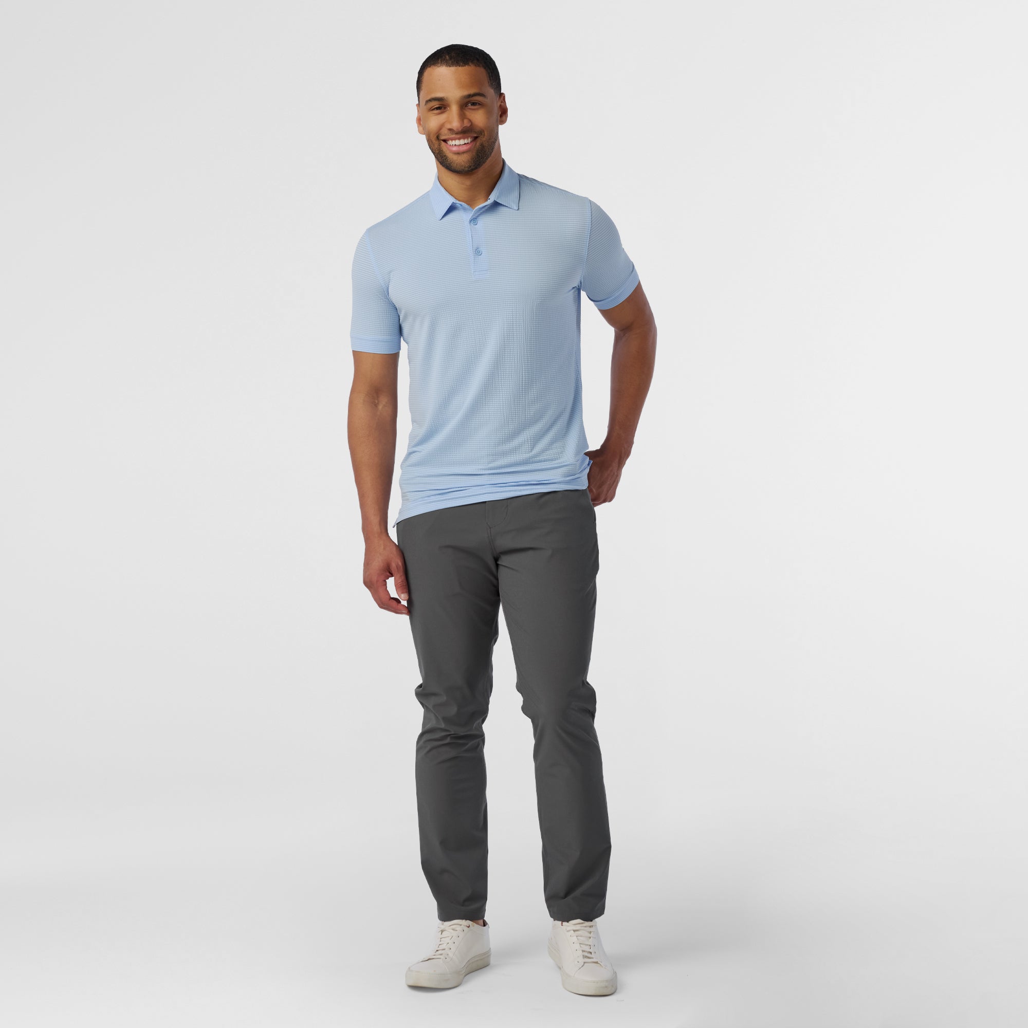 Copa Short Sleeve Polo Cloud Blue