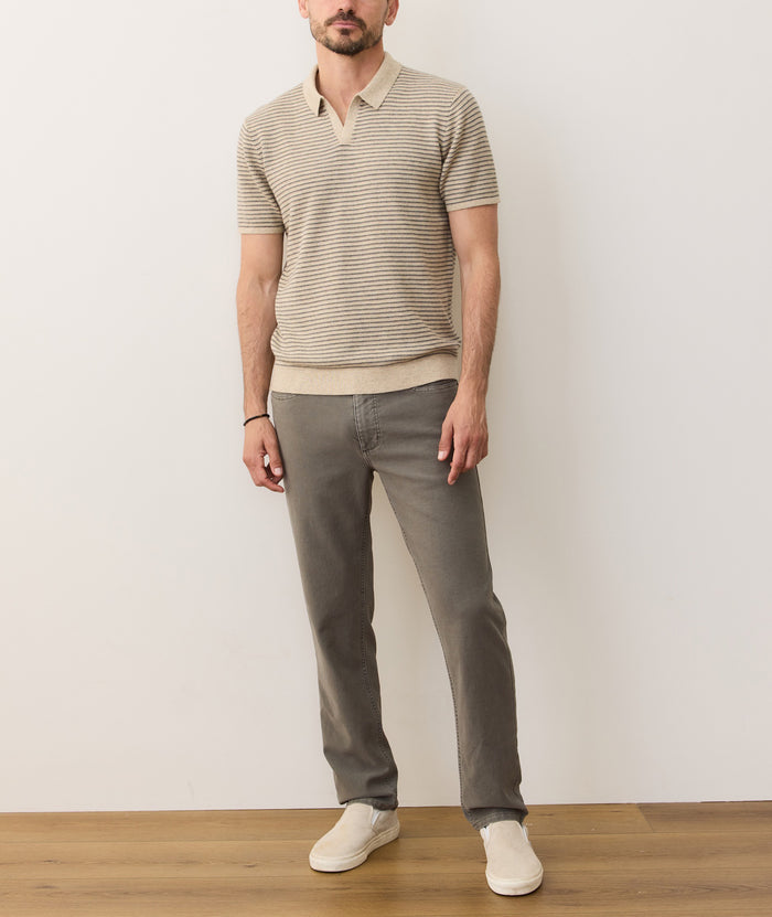 Liam Sweater Polo Natural/Charcoal