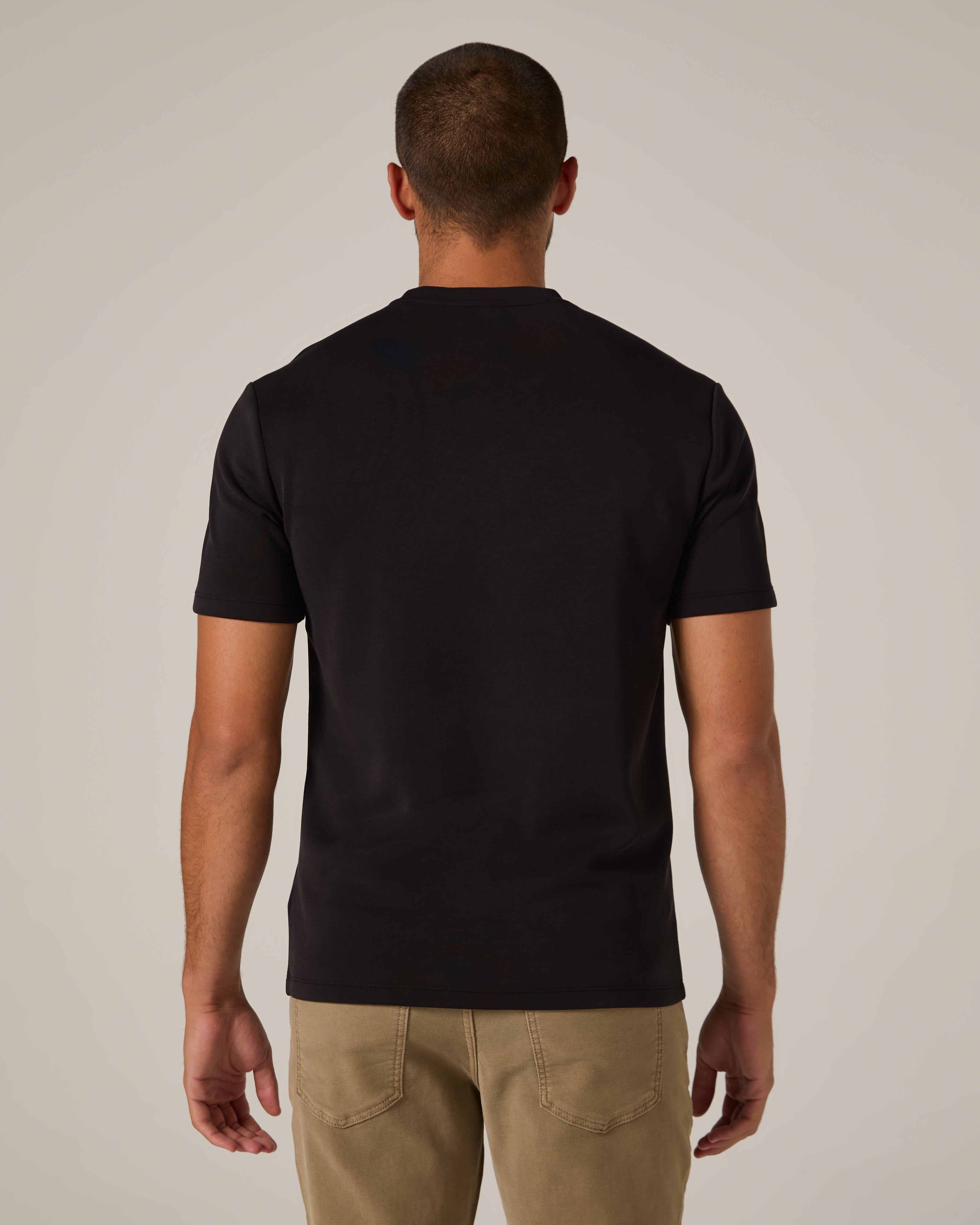 Rev Short Sleeve Modal Tee Black