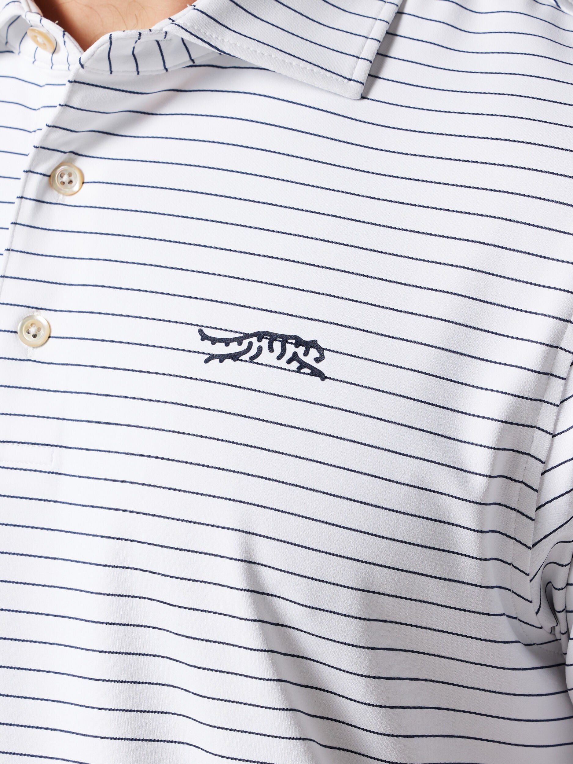 SDR Stripe Polo II White
