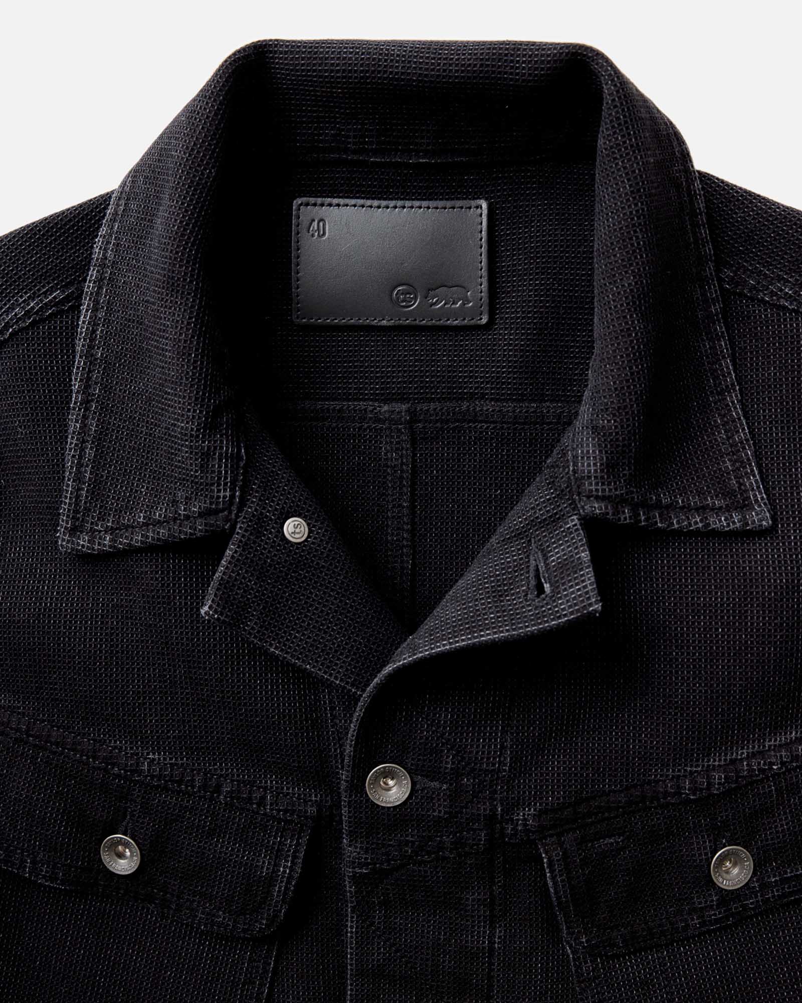 The Long Haul Jacket in Waffle Black Indigo