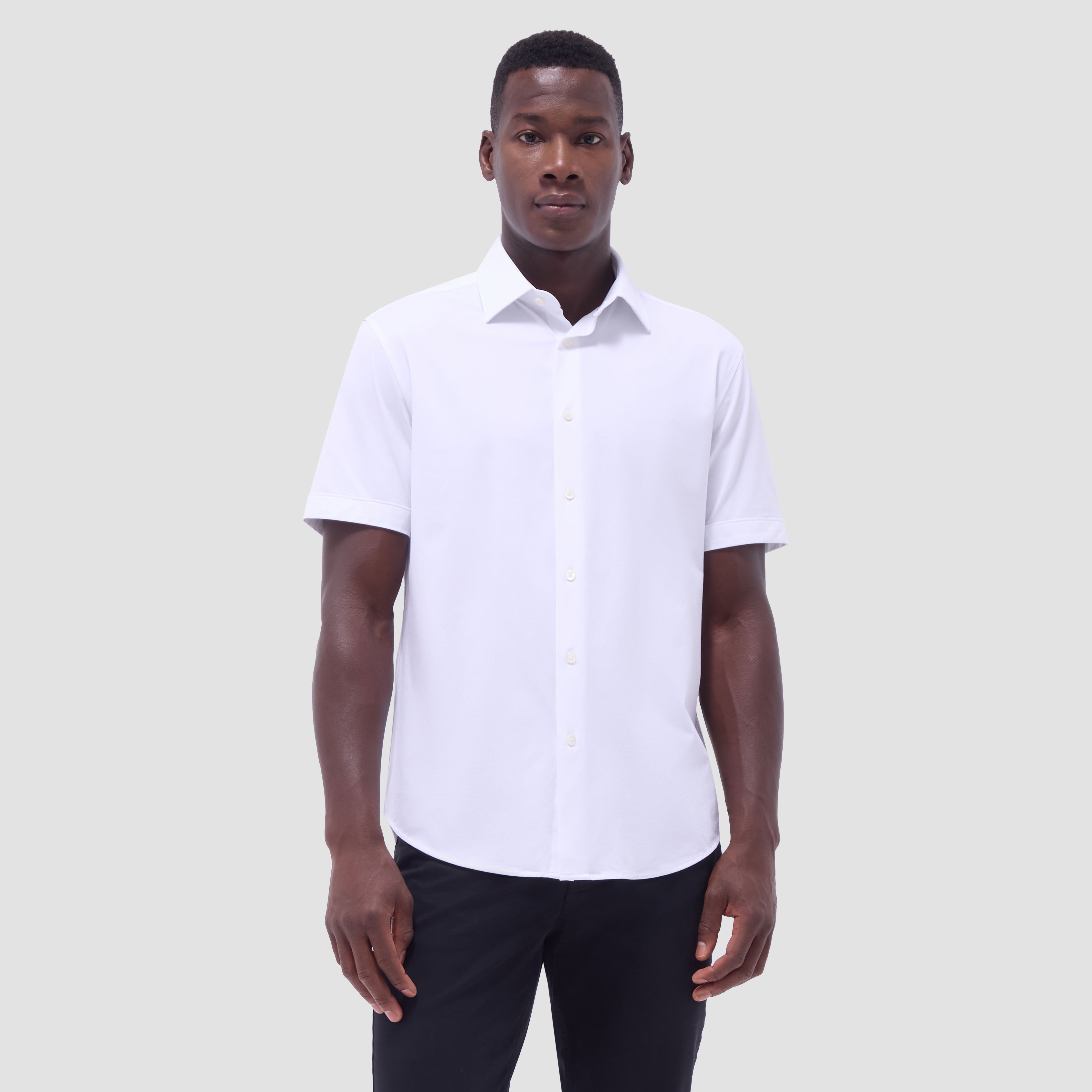 OOOHCotton Miles Short Sleeve Shirt White