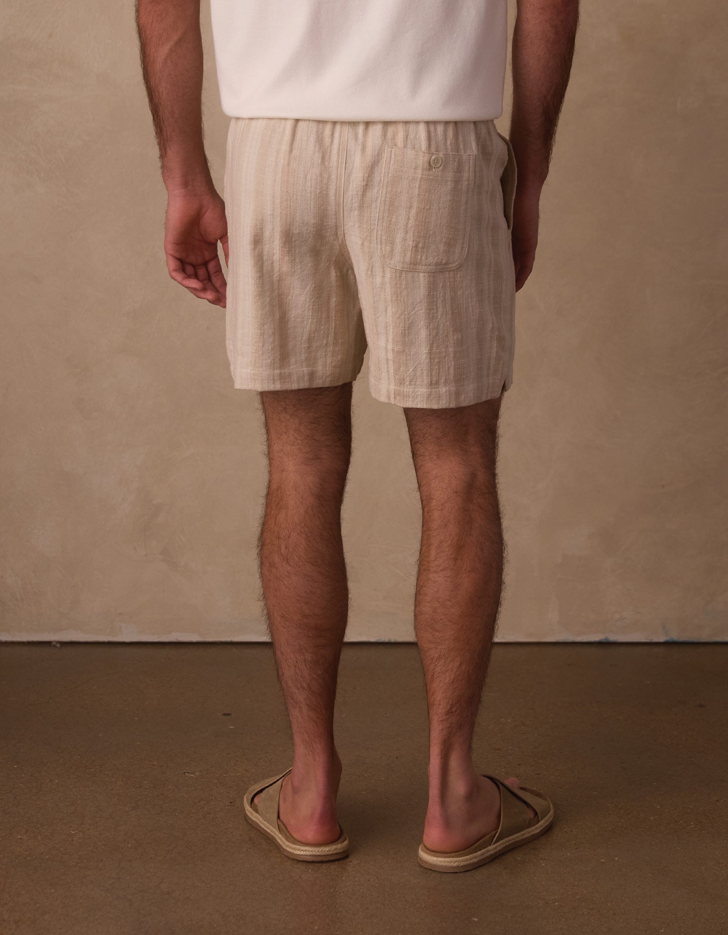 Freshwater Stripe Short Sandstone
