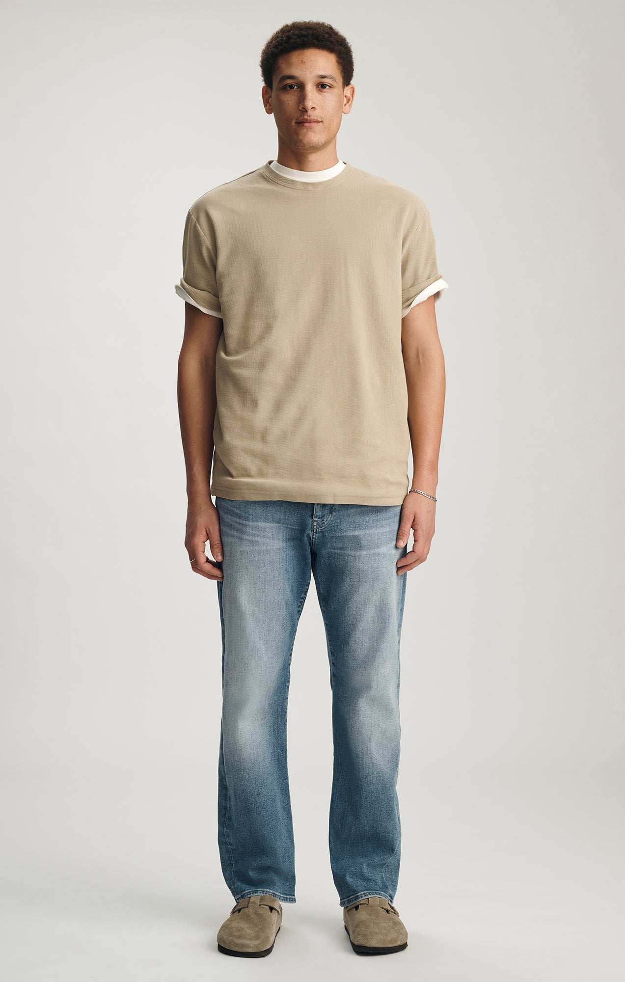 Matt Relaxed Straight Leg Classic Vintage Light Used Brushed