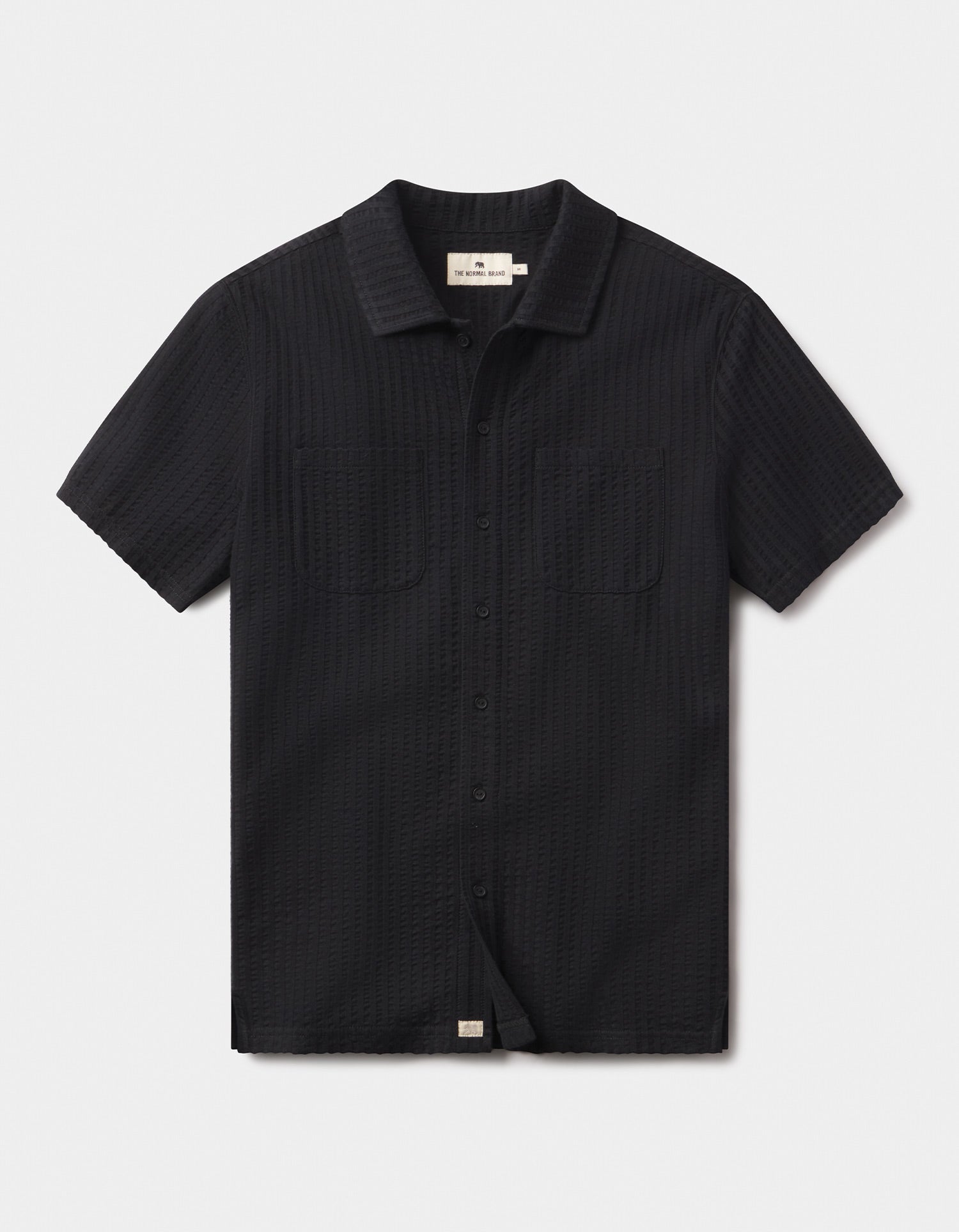 Knit Getaway Button Up Black