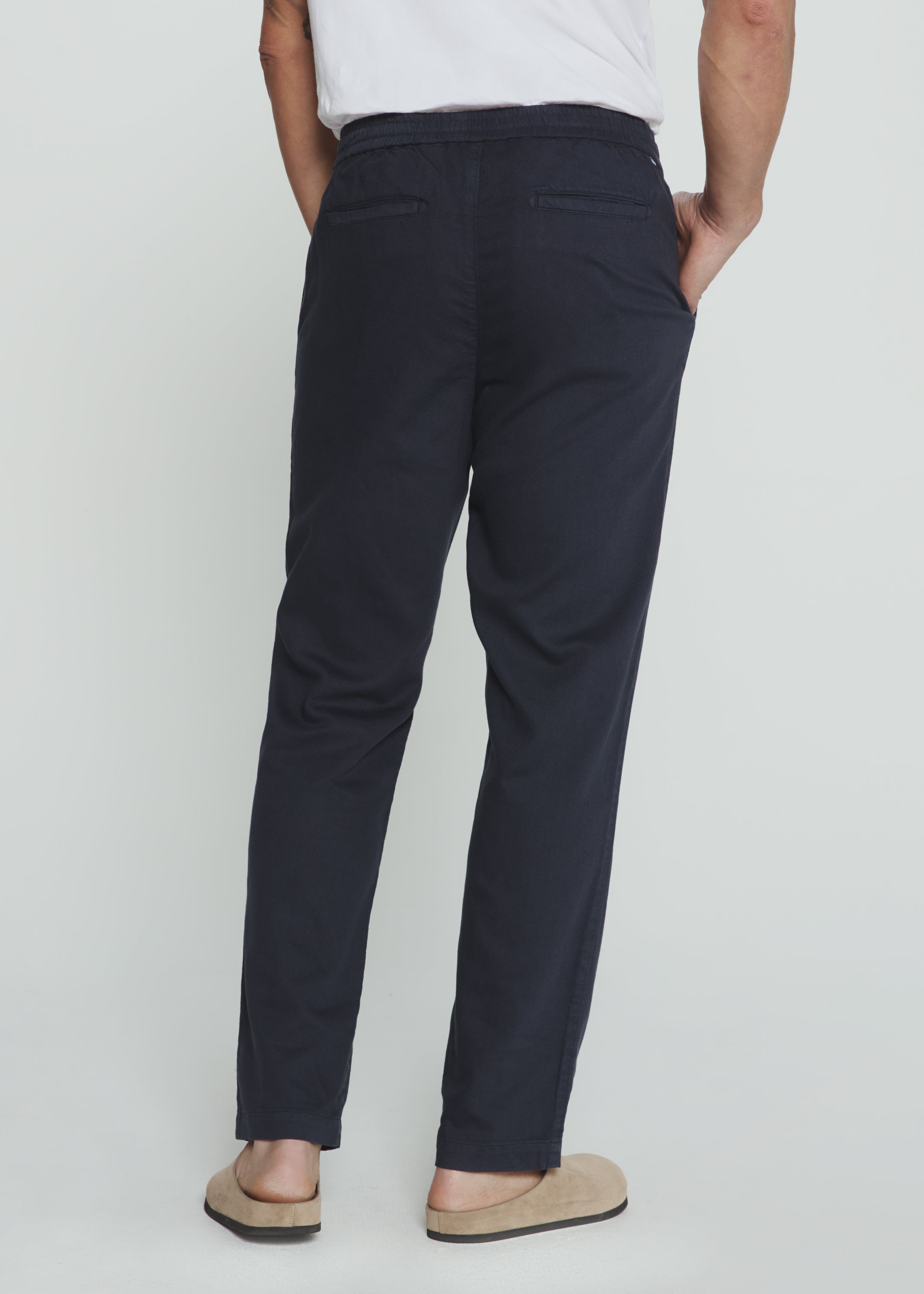 Laguna Linen Pull-On Pant Navy