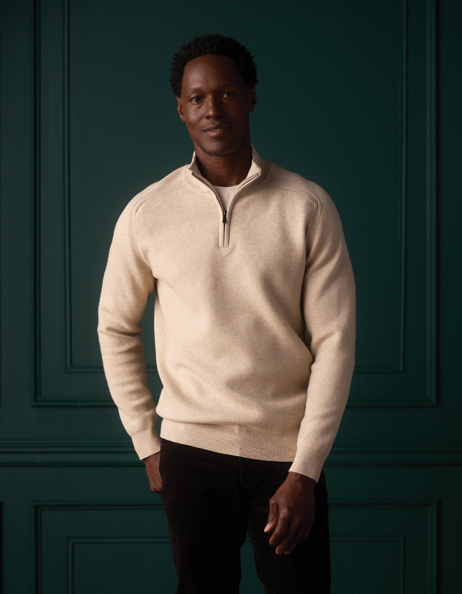 Coopers Landing Quarter Zip Oatmeal