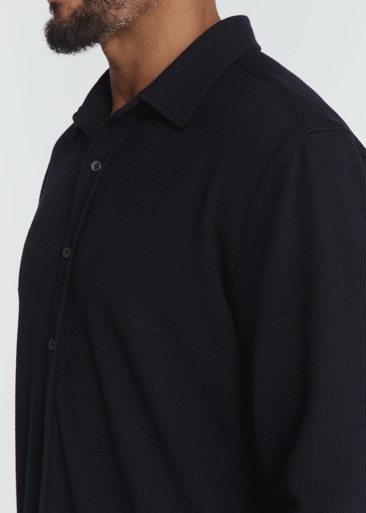 Levine Long Sleeve Shirt Navy