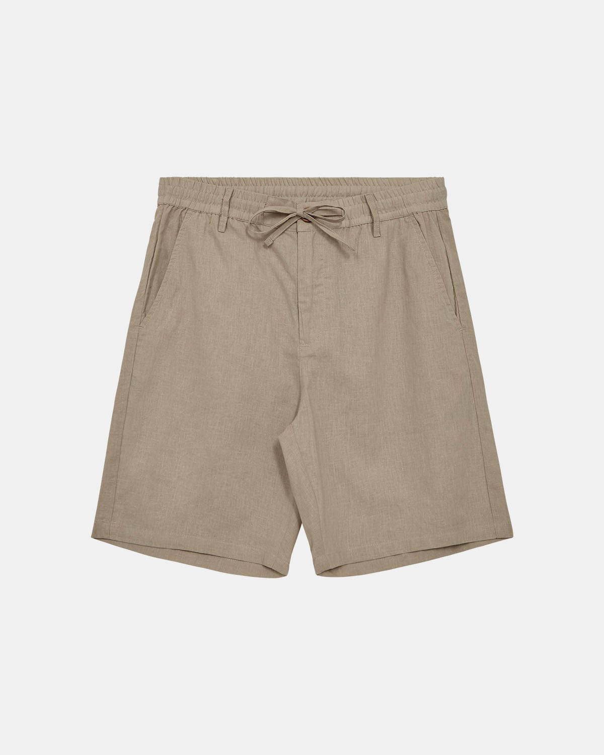 Aklt James Cot/Linen Ela Shorts Feather Gray