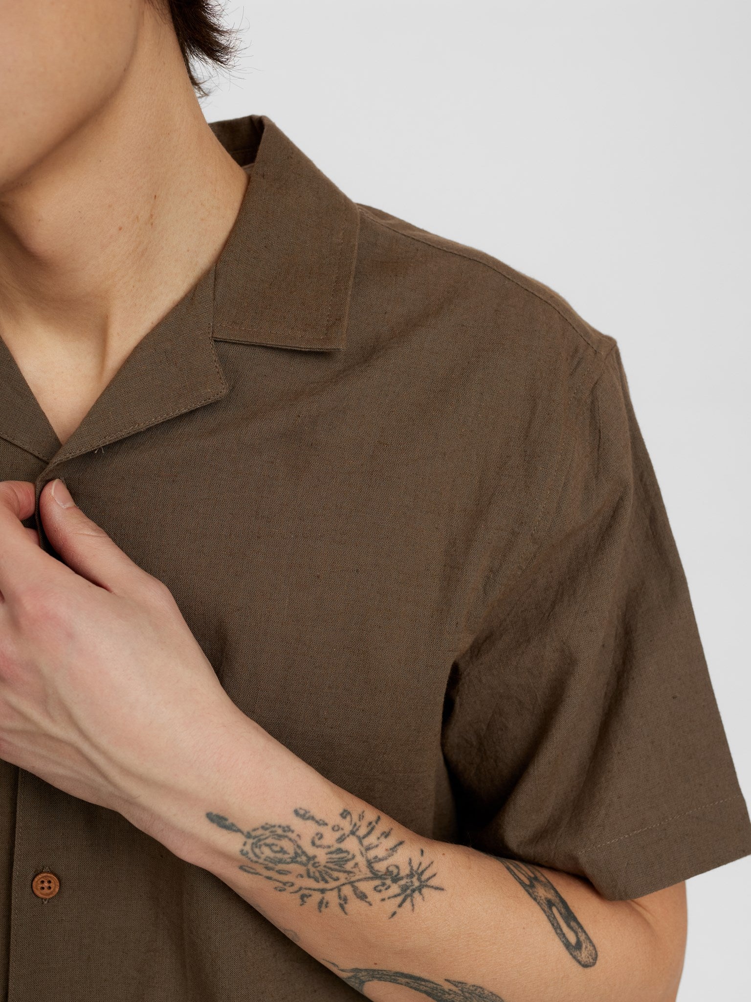 Akleo Short Sleeve Cot/Linen Shirt Cub