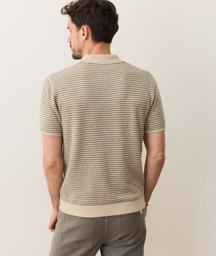 Liam Sweater Polo Natural/Charcoal