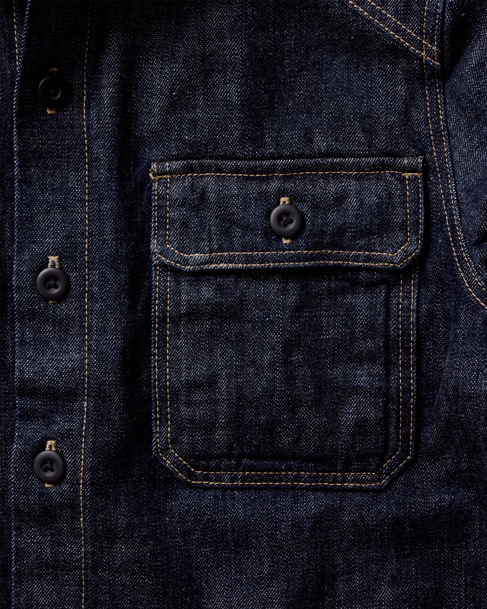The Shop Shirt in Selvedge Rinsed Indigo