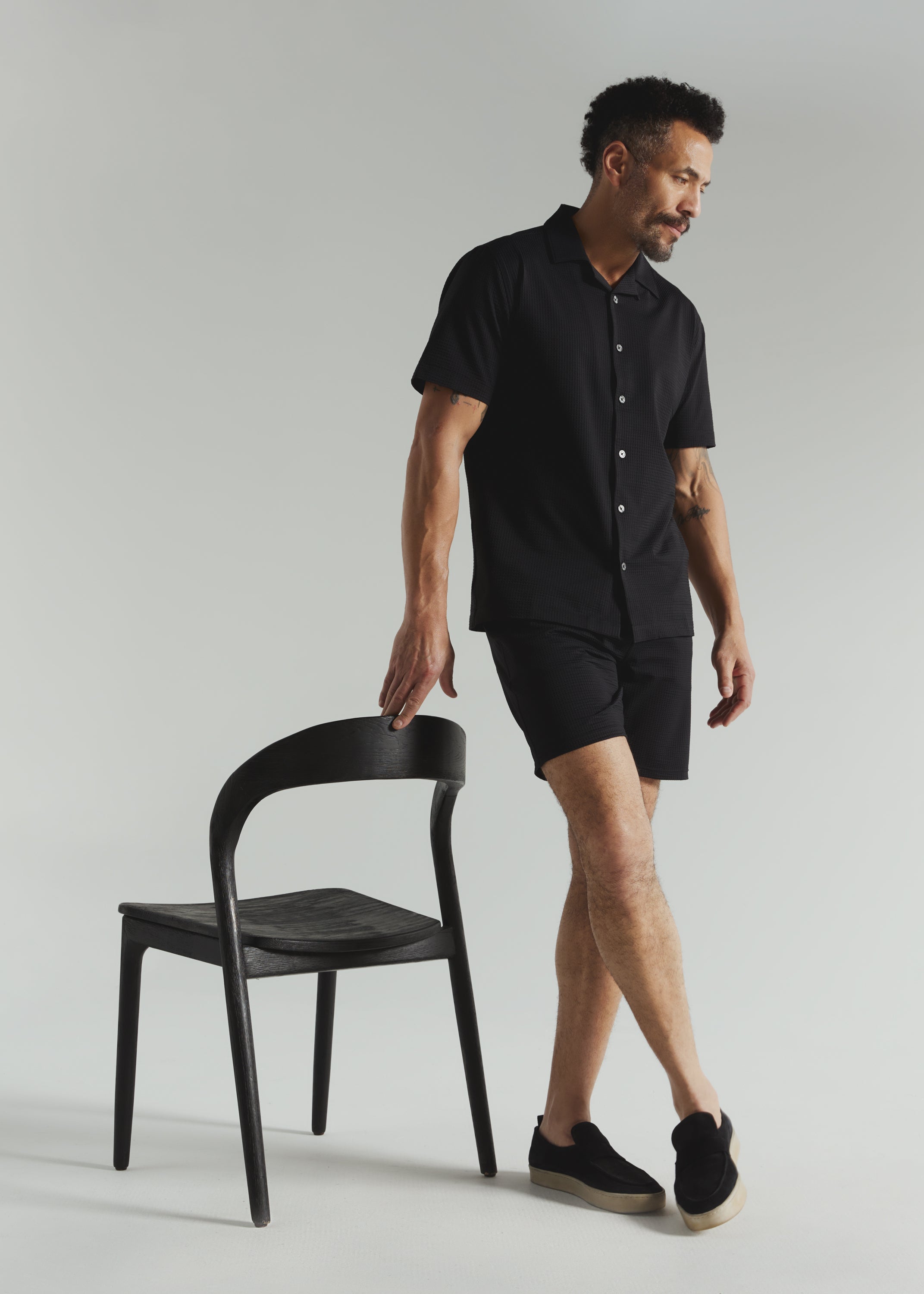 Sutherland Camp Shirt Black