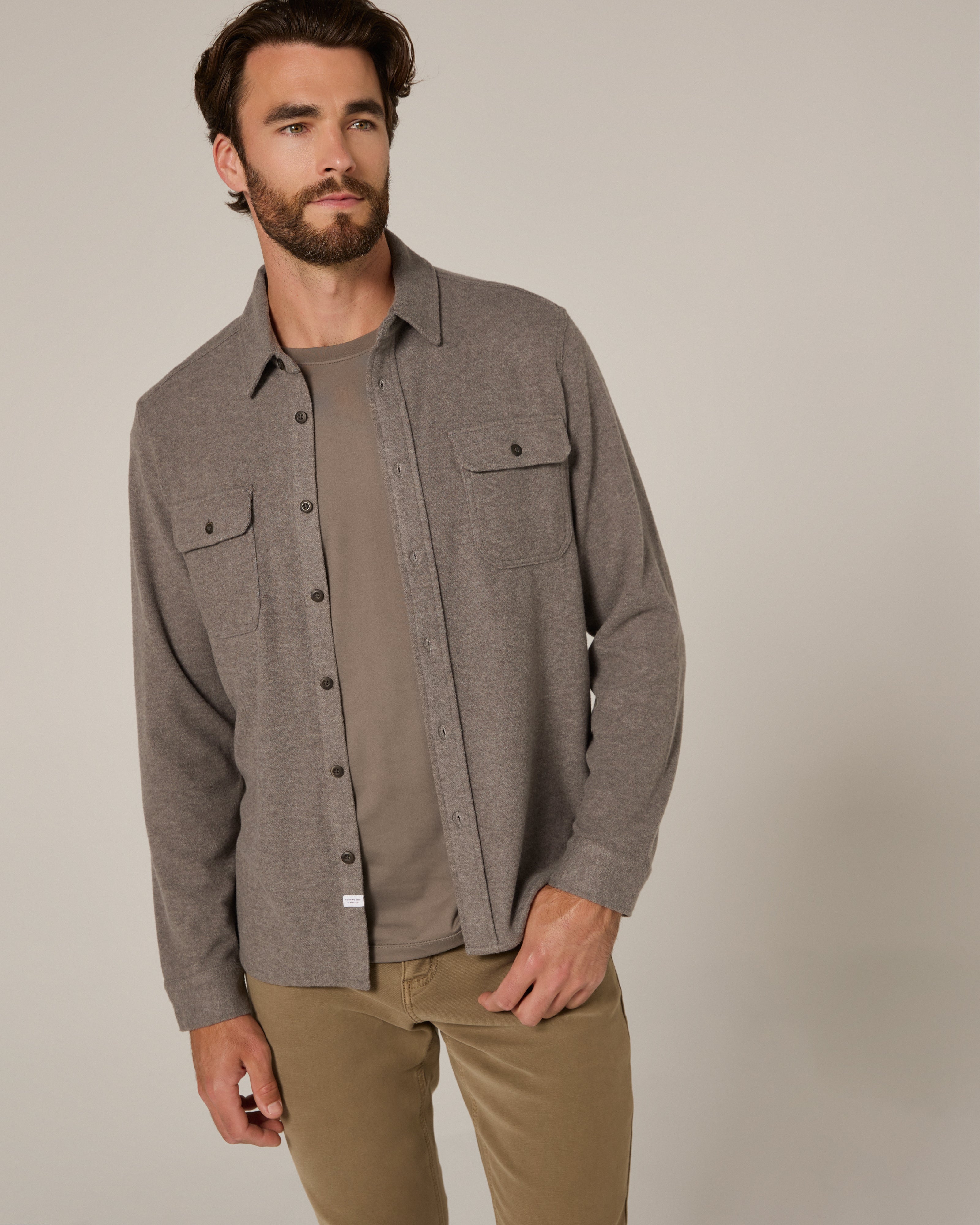 Generation Long Sleeve Marled Shirt Grey