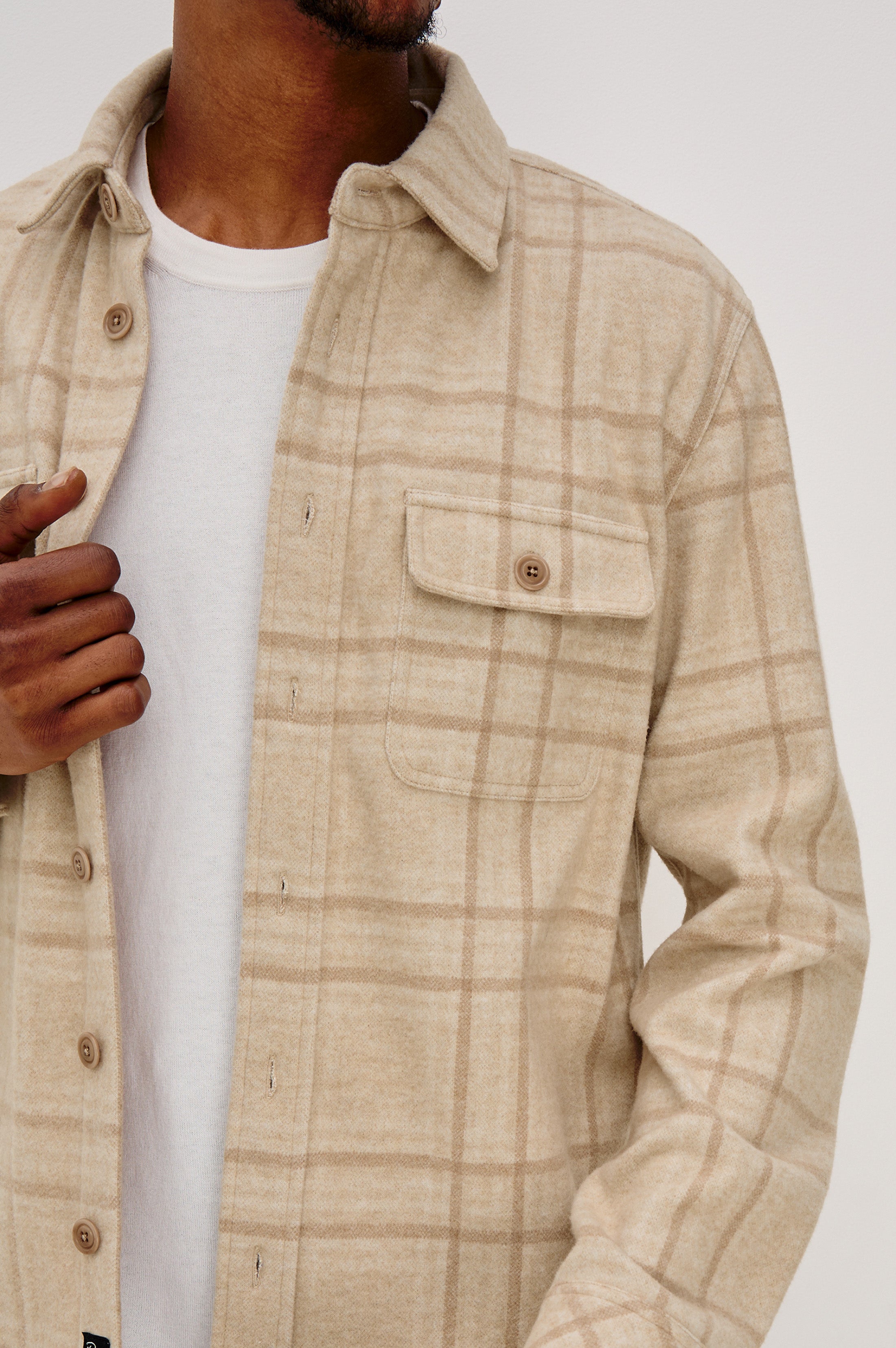 Alder Shirt Jacket Harvest Wheat