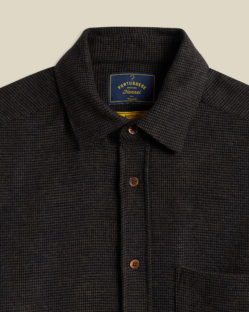 Sounds Mini Houndstooth Shirt Brown