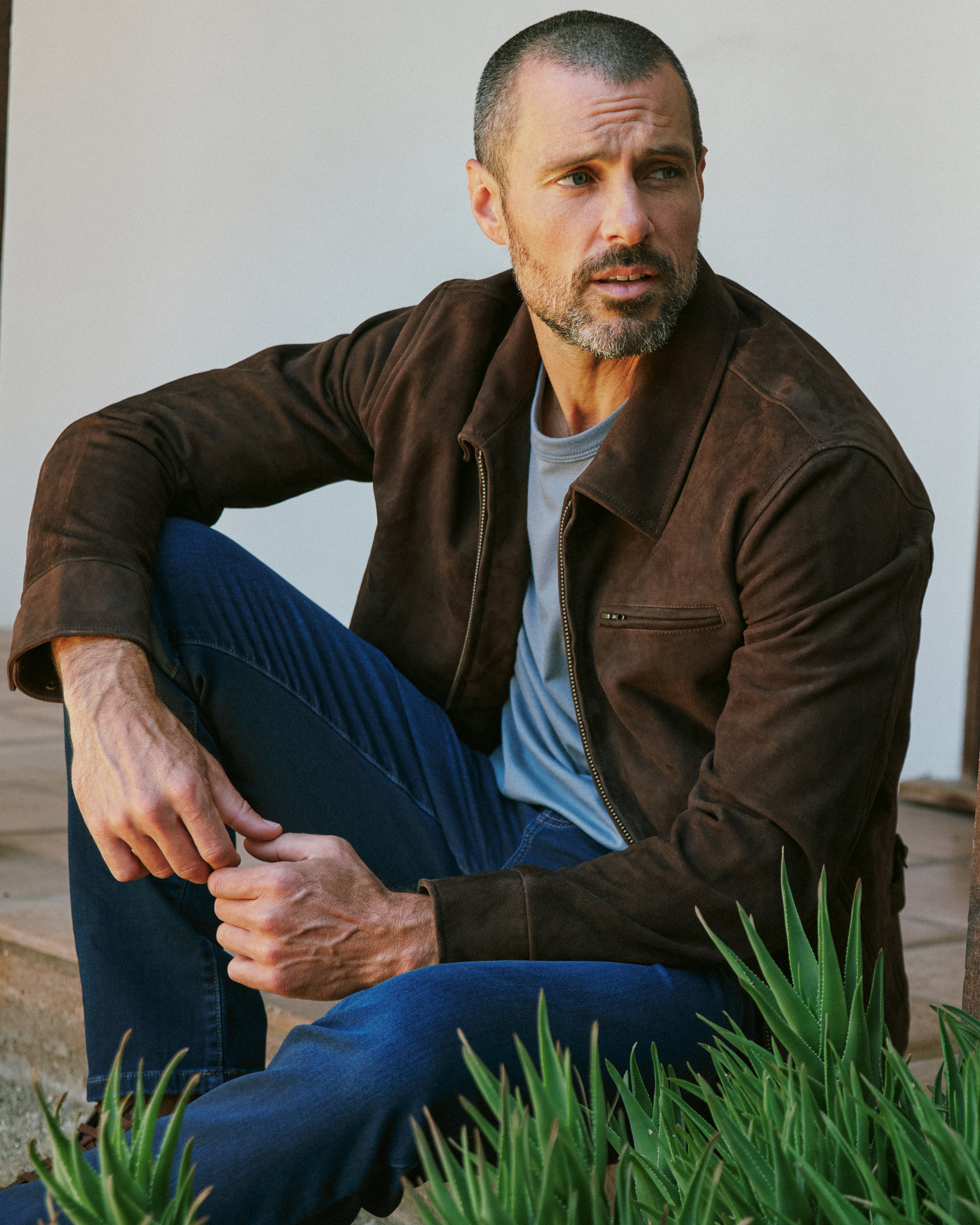 Drifter Leather Jacket Chocolate