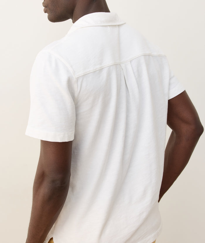 Vintage Heavy Slub Button Down White