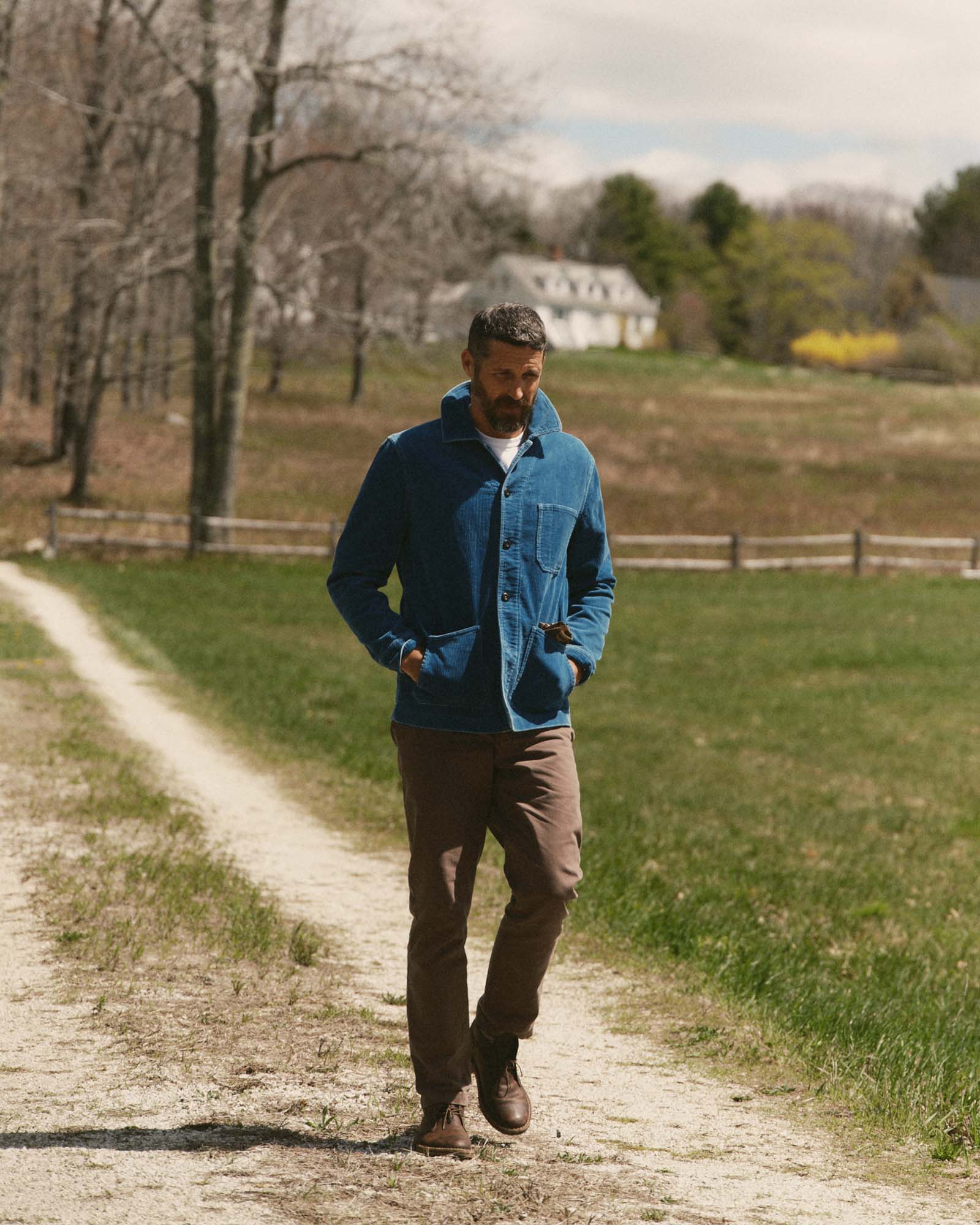 The Ojai Corduroy Jacket Washed Indigo