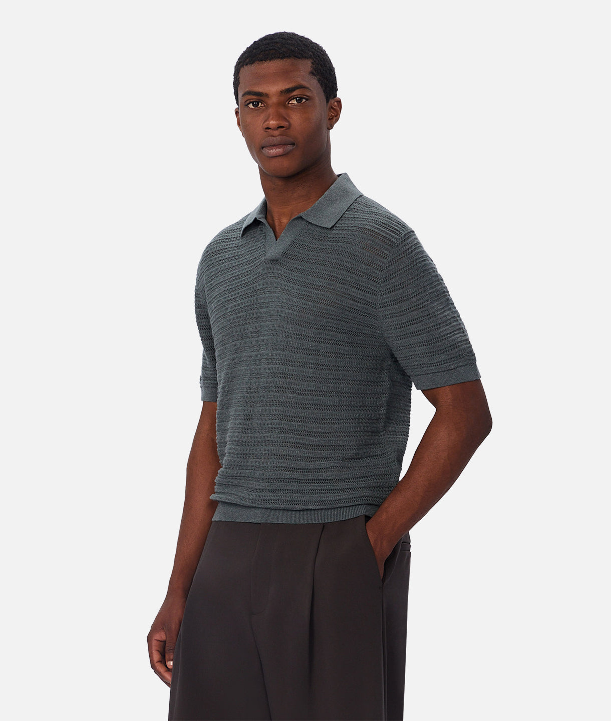 The Bologna Polo Jade Melange