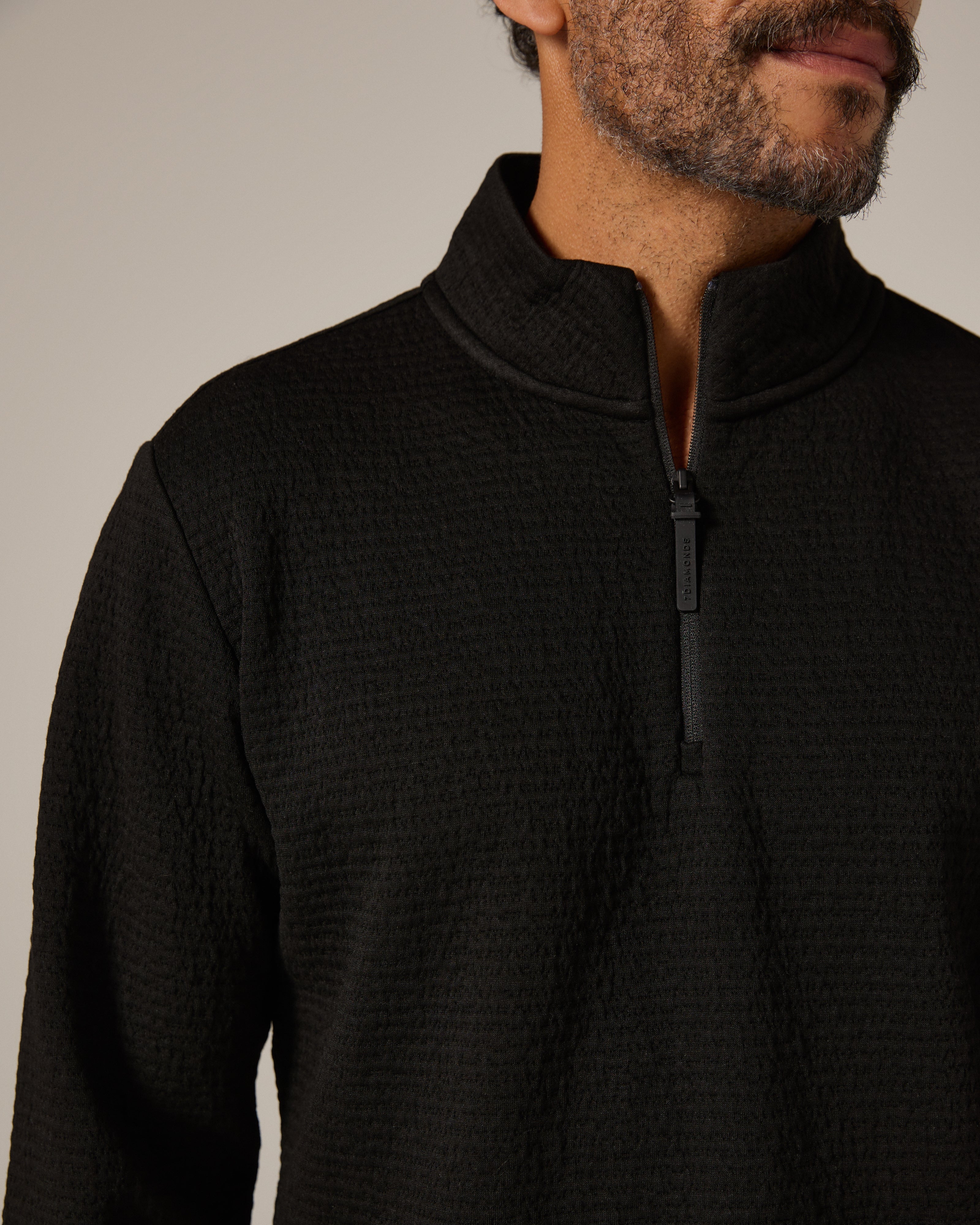 Elevate Quarter Zip Black