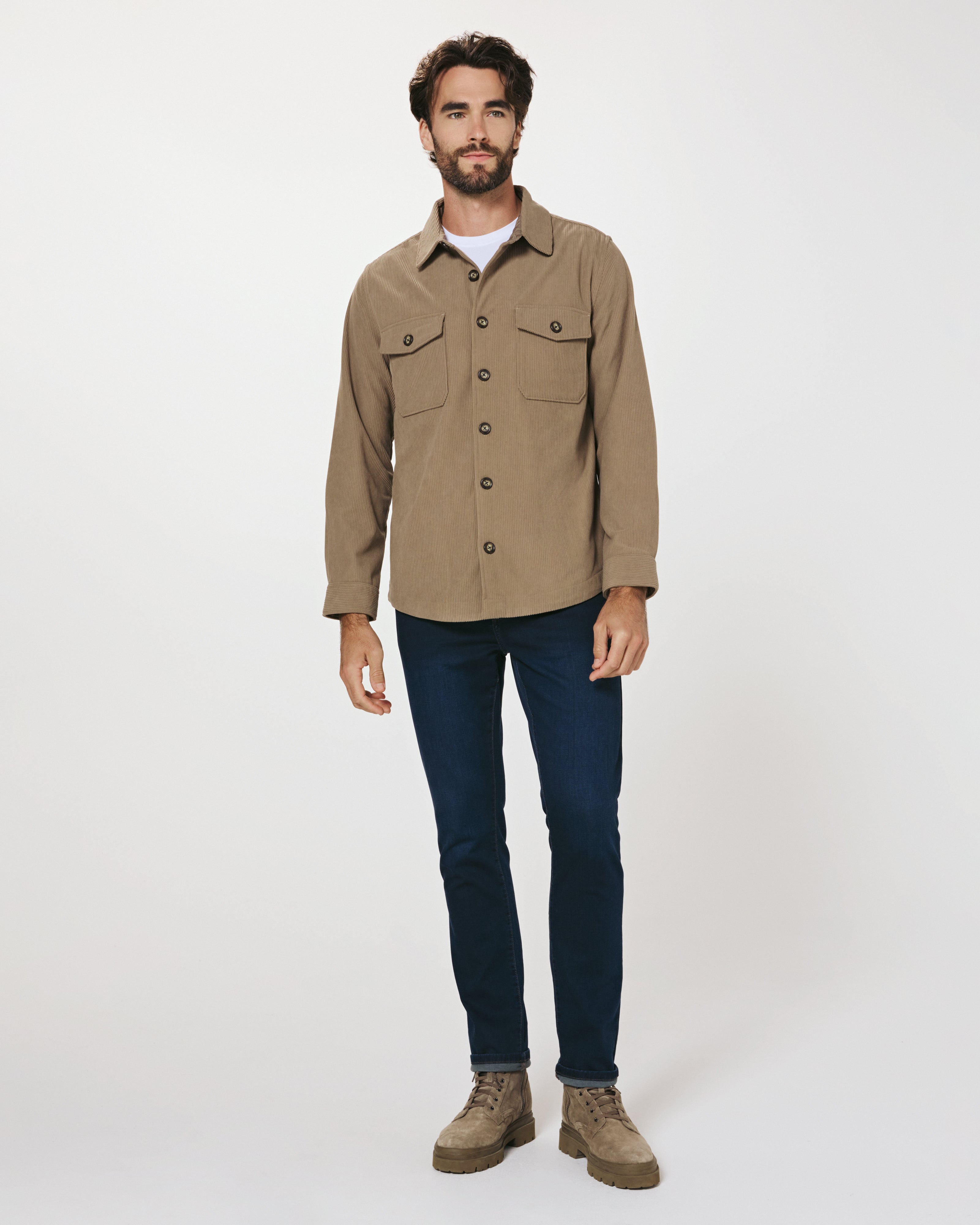 Crossway Corduroy Overshirt Taupe