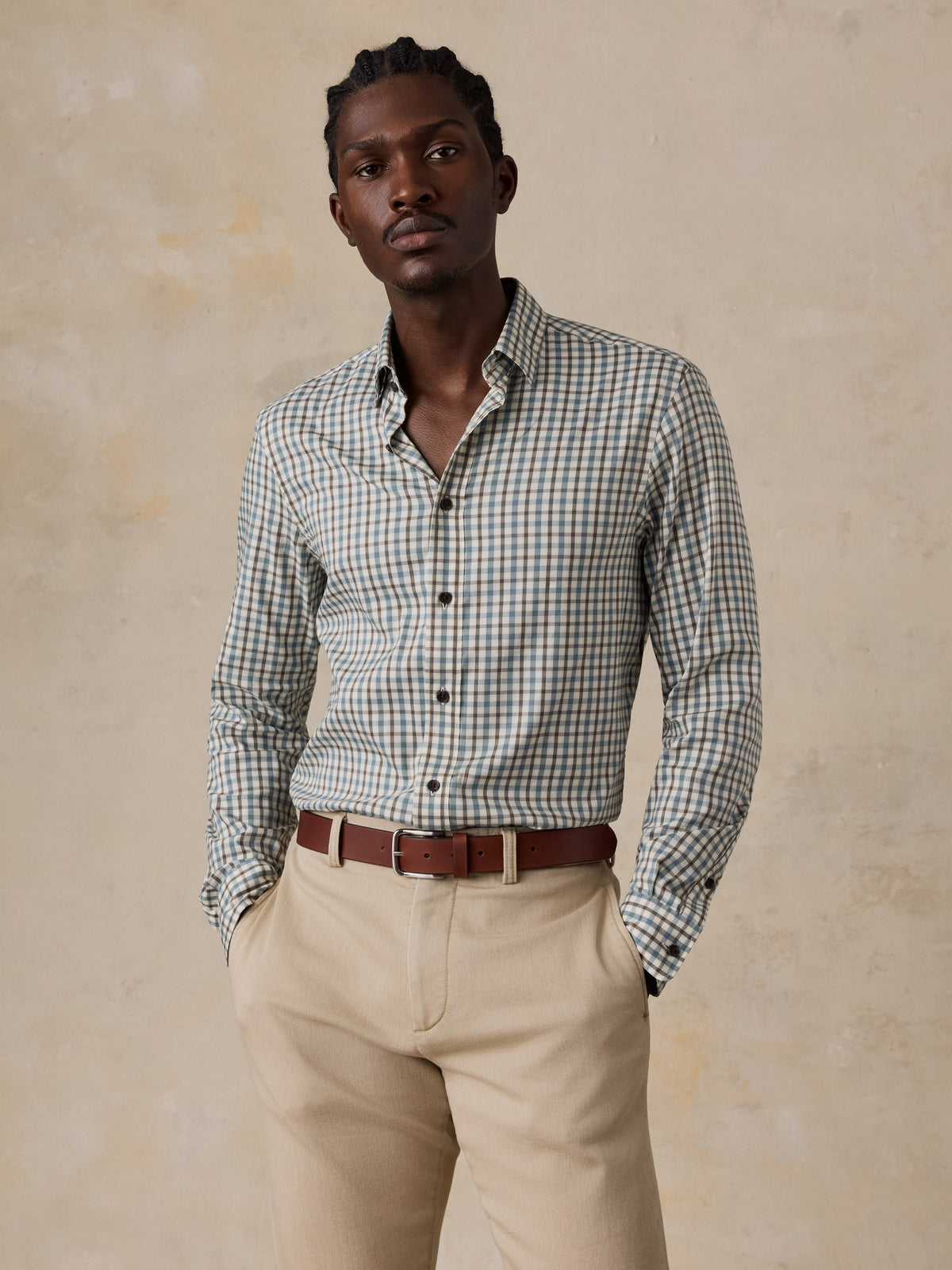 Soft Twill Movement Shirt Burr Oak Gingham