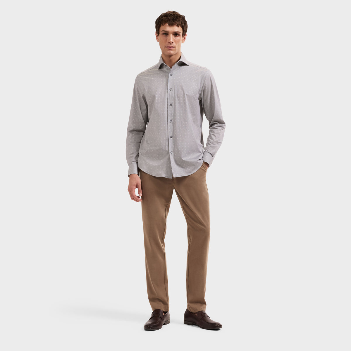 OOOHCotton Devon Long Sleeve Shirt Sand