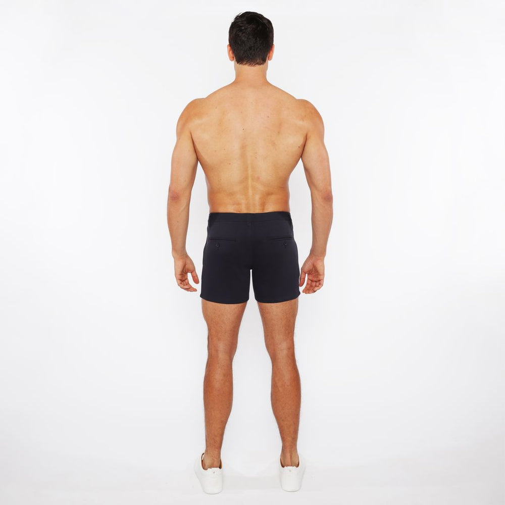 Stretch Knit Chino Shorts Navy