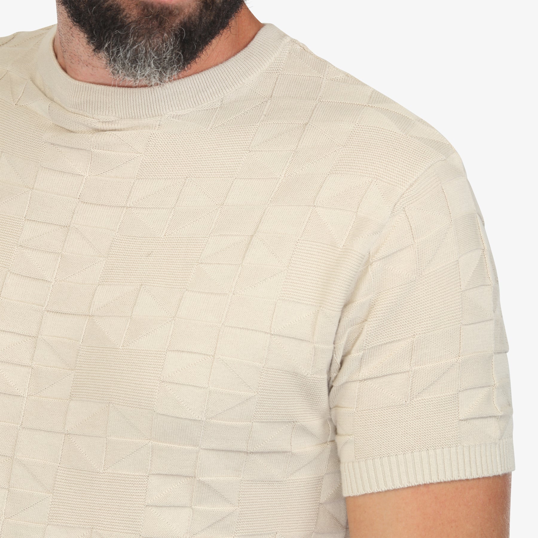 Textured Knit Sweater Tan