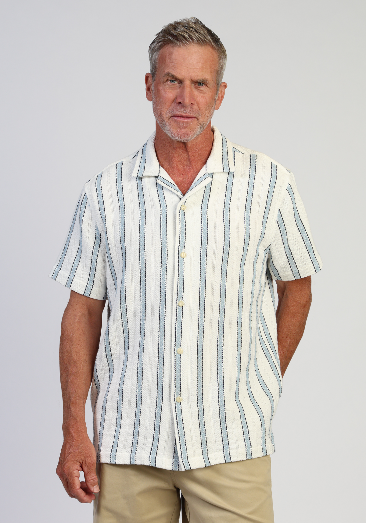 Cabana Shirt Natural/Blue