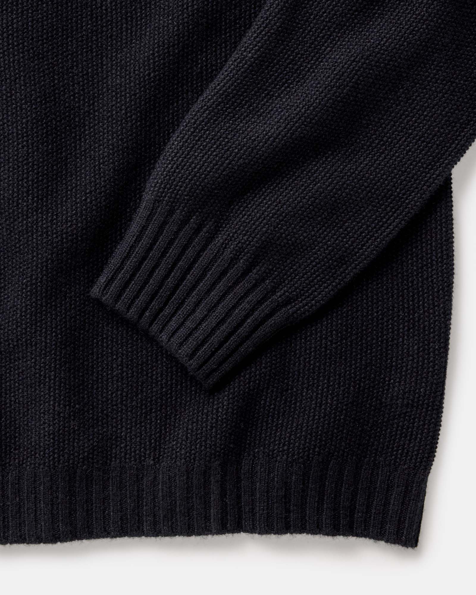 The Newton Sweater Polo in Merino Midnight