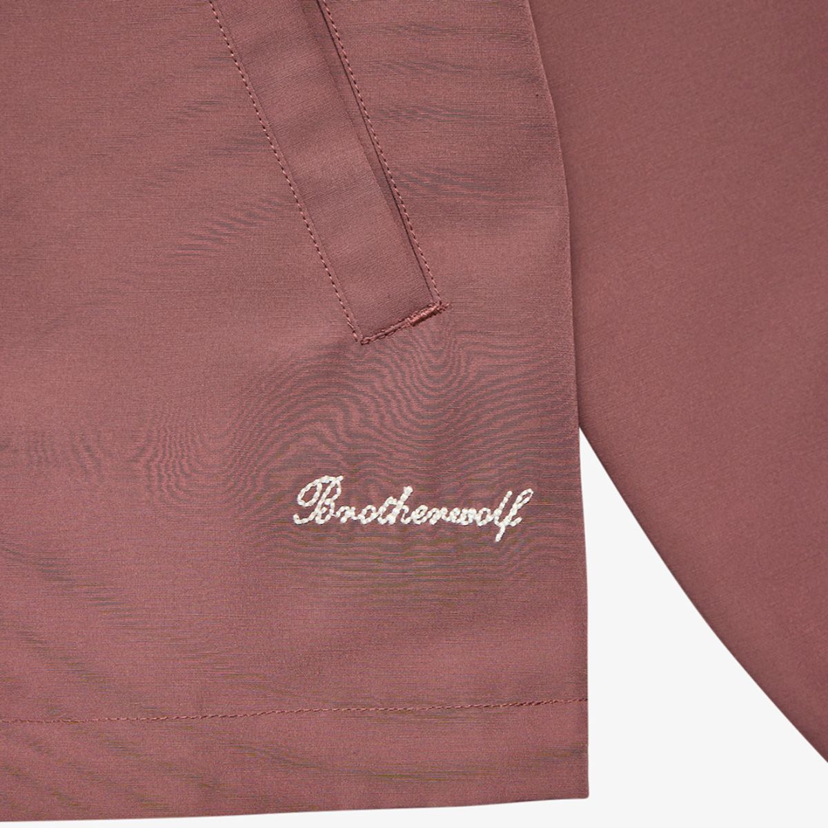 Emroidered Coach Jacket Bordeaux