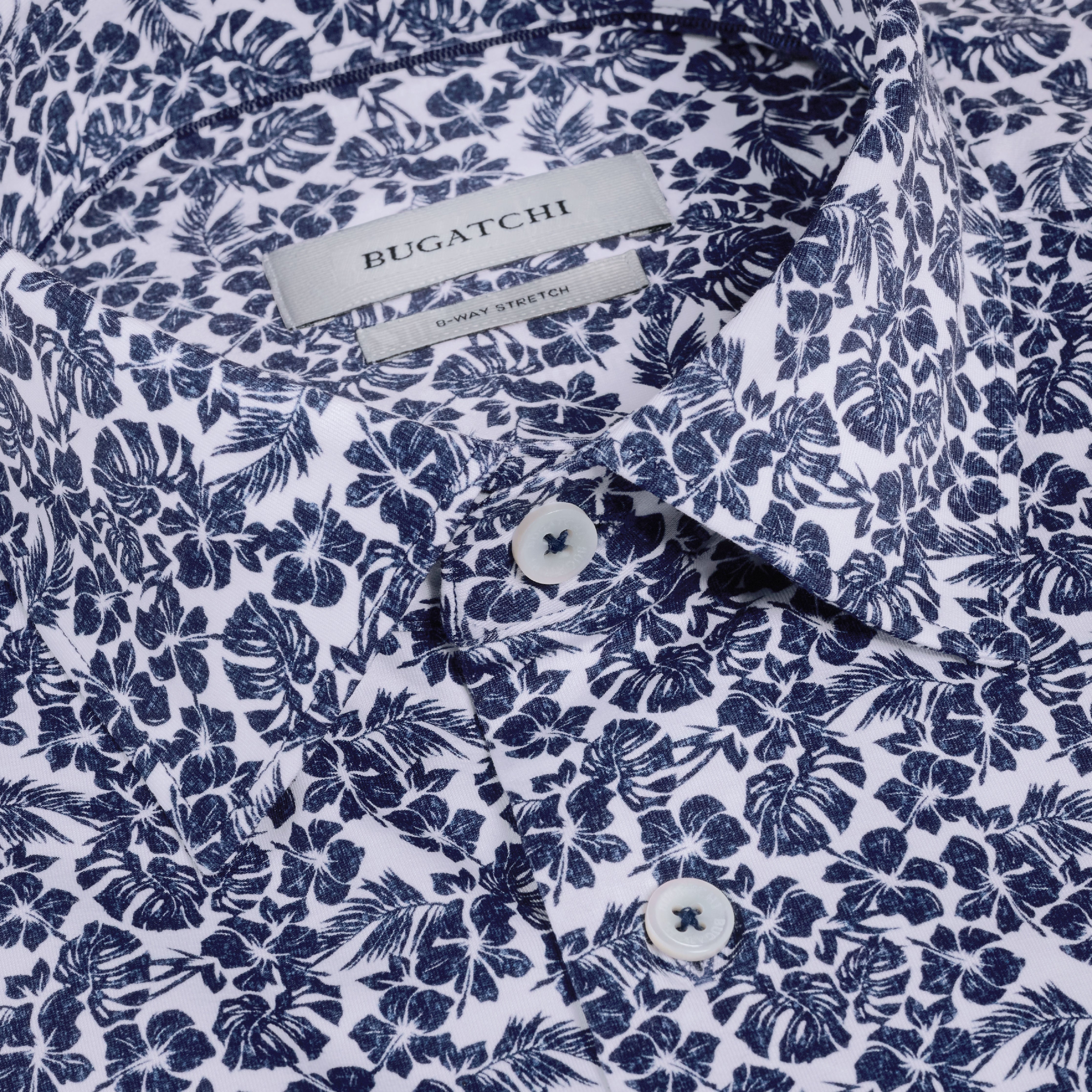 OOOHCotton Miles Short Sleeve Shirt Navy