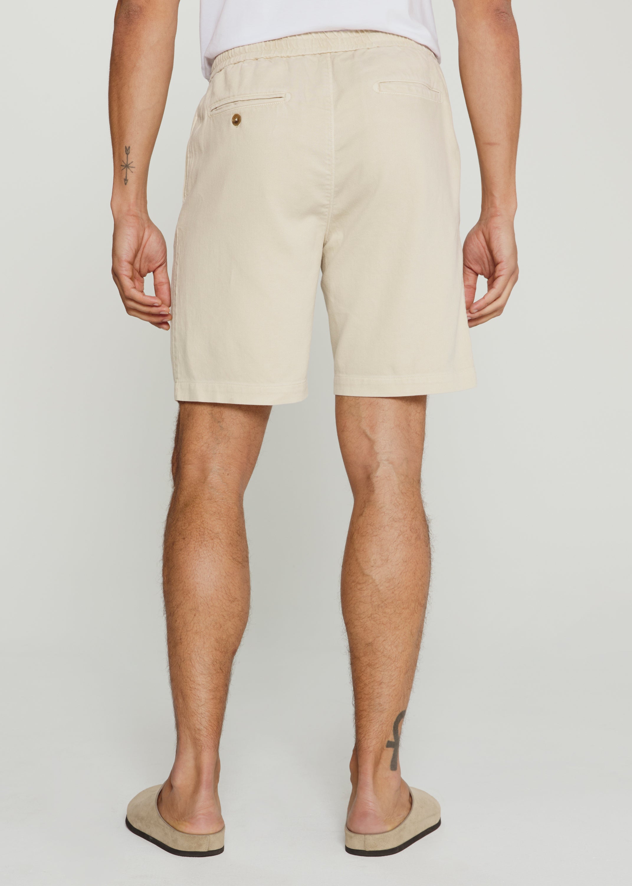 Laguna Linen Pull-On Short Sand